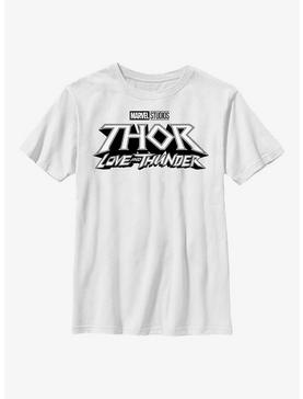 Marvel Thor: Love And Thunder White Logo Youth T-Shirt, , hi-res