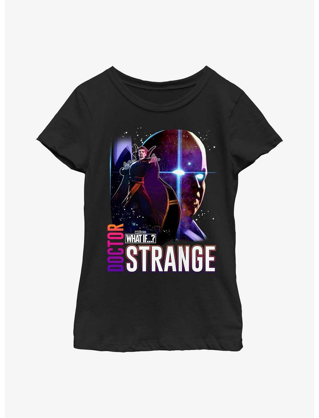 Marvel What If...? Watcher Dr Strange Youth Girls T-Shirt, BLACK, hi-res