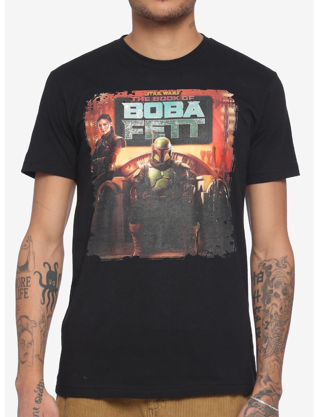 Star Wars The Book Of Boba Fett Throne T-Shirt, BLACK, hi-res
