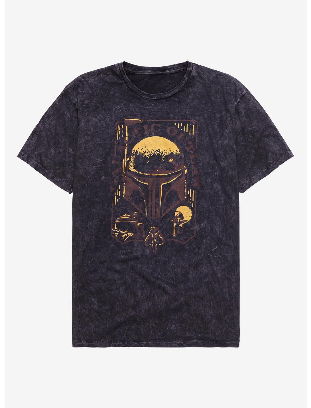 Star Wars The Book Of Boba Fett Wanted Wash T-Shirt, GREY, hi-res