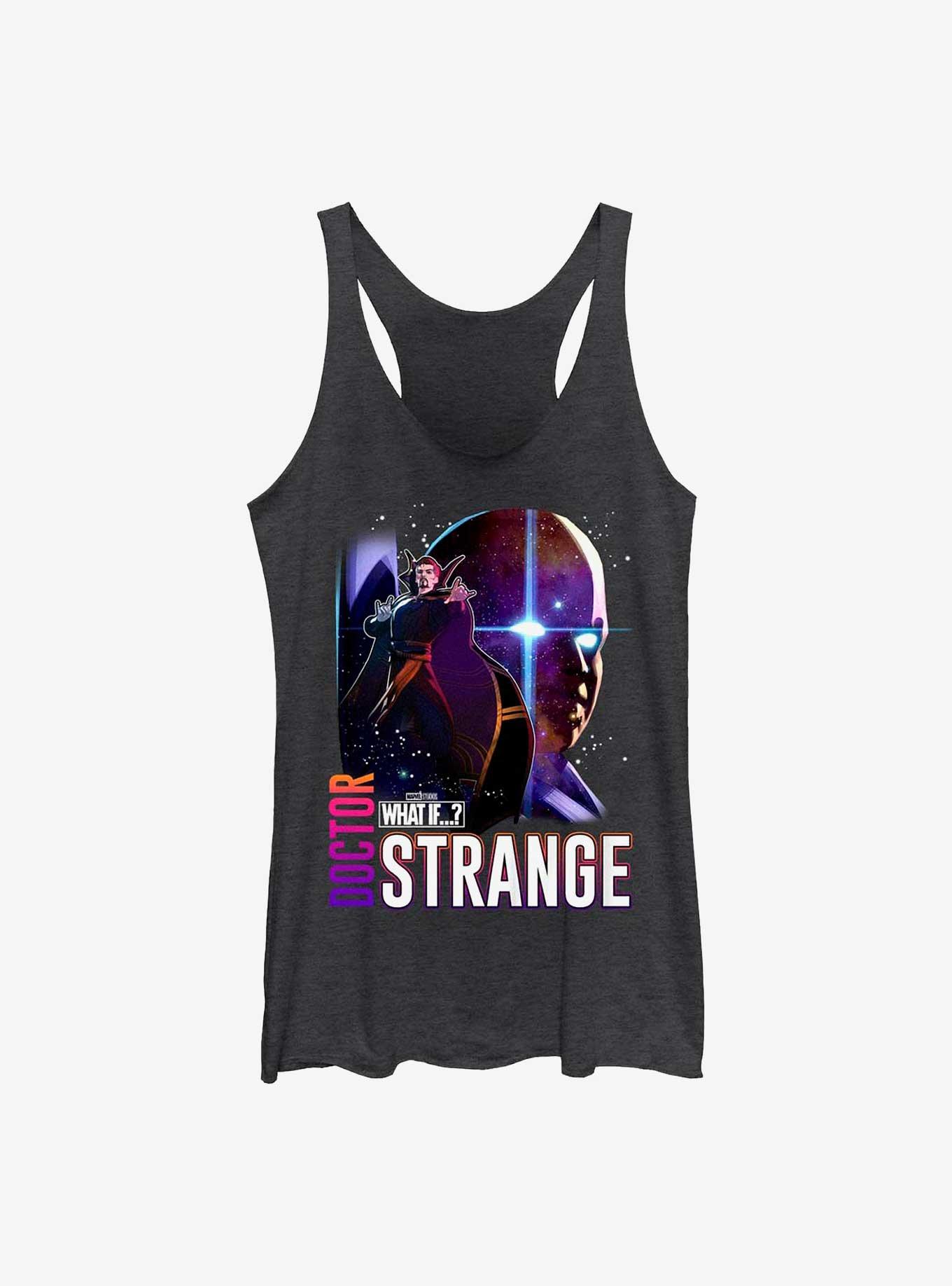 Marvel What If...? Watcher Dr Strange Womens Tank Top, BLK HTR, hi-res
