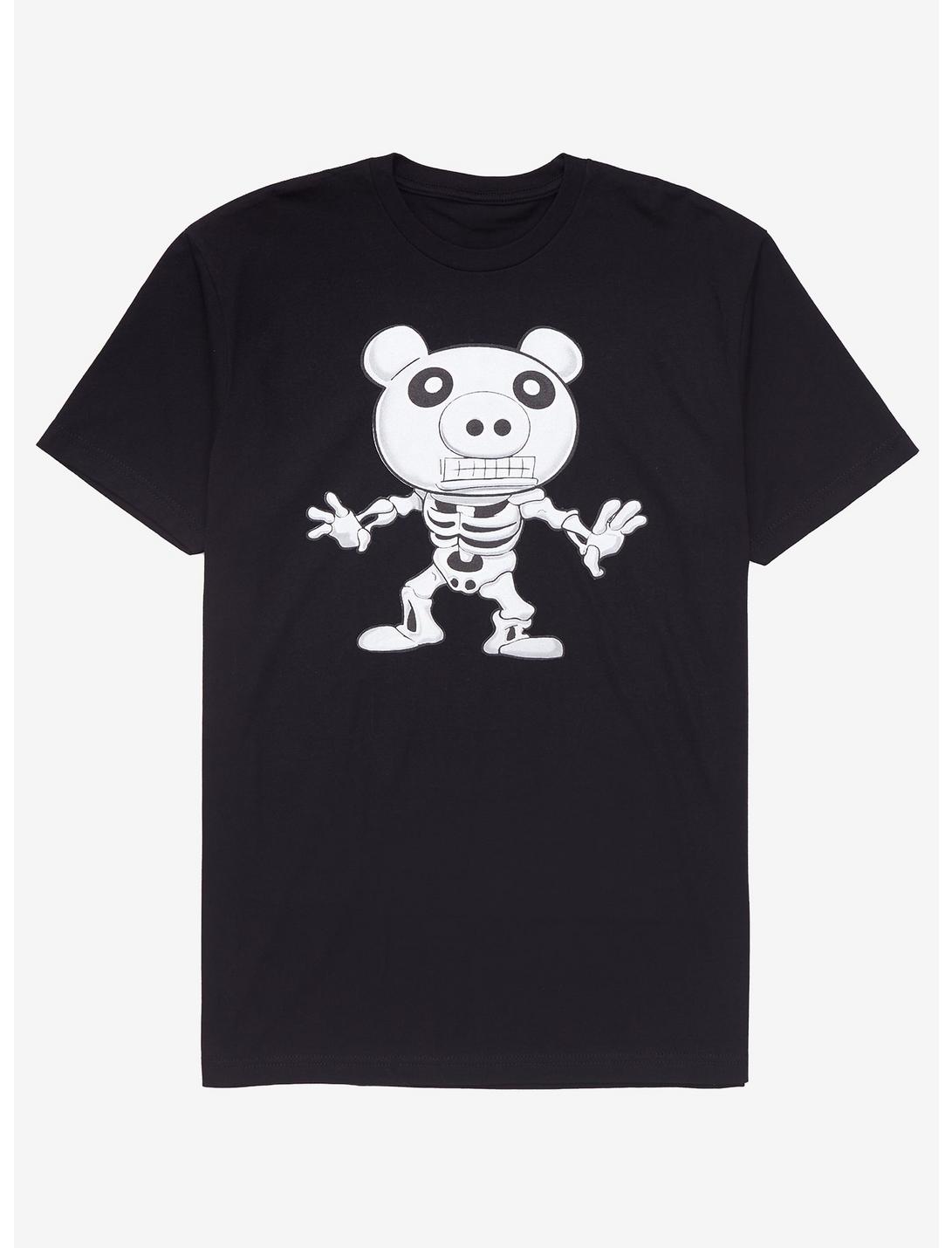 Piggy Skeleton T-Shirt, BLACK, hi-res