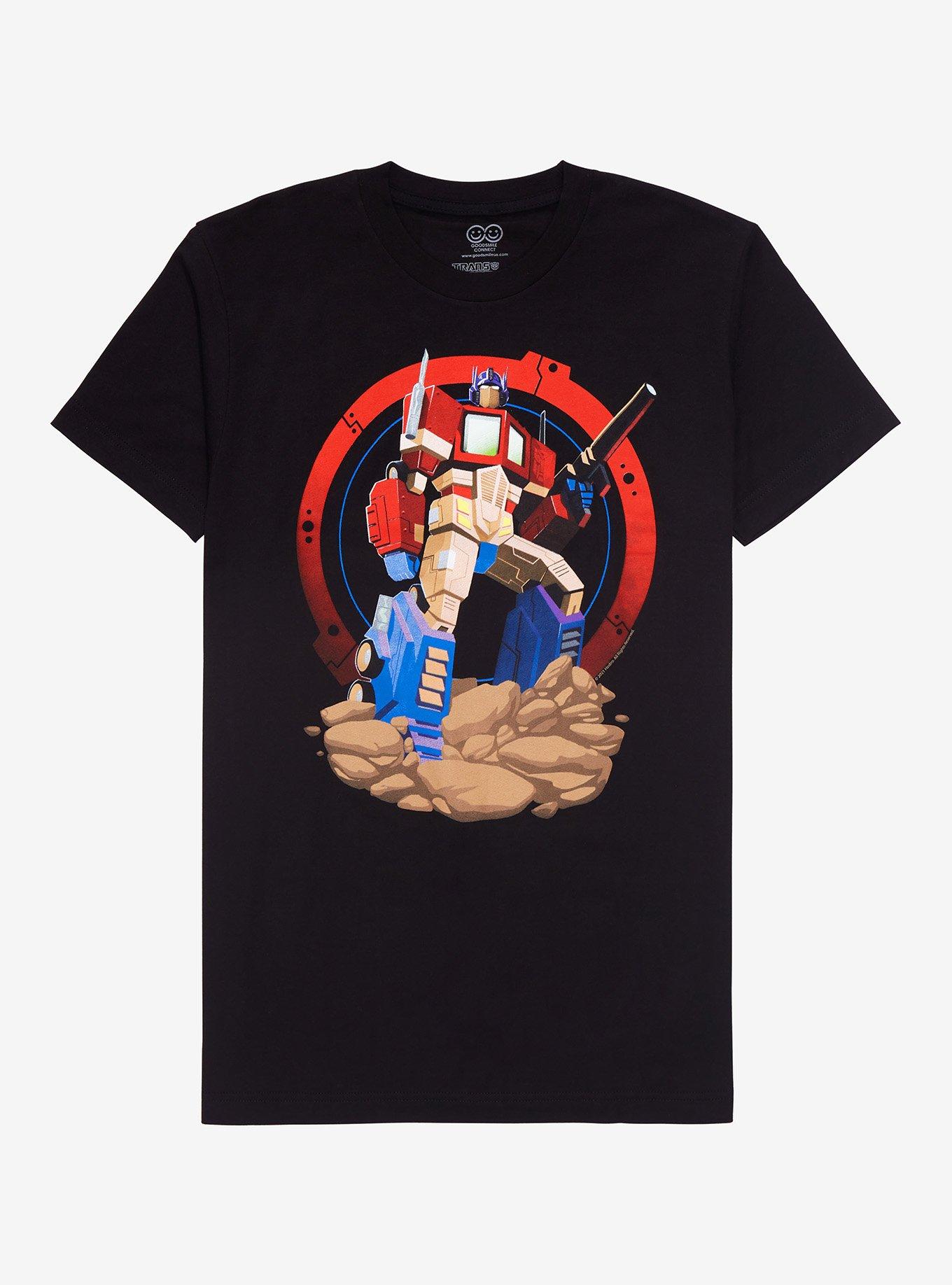 Transformers Optimus Prime Target T-Shirt, BLACK, hi-res