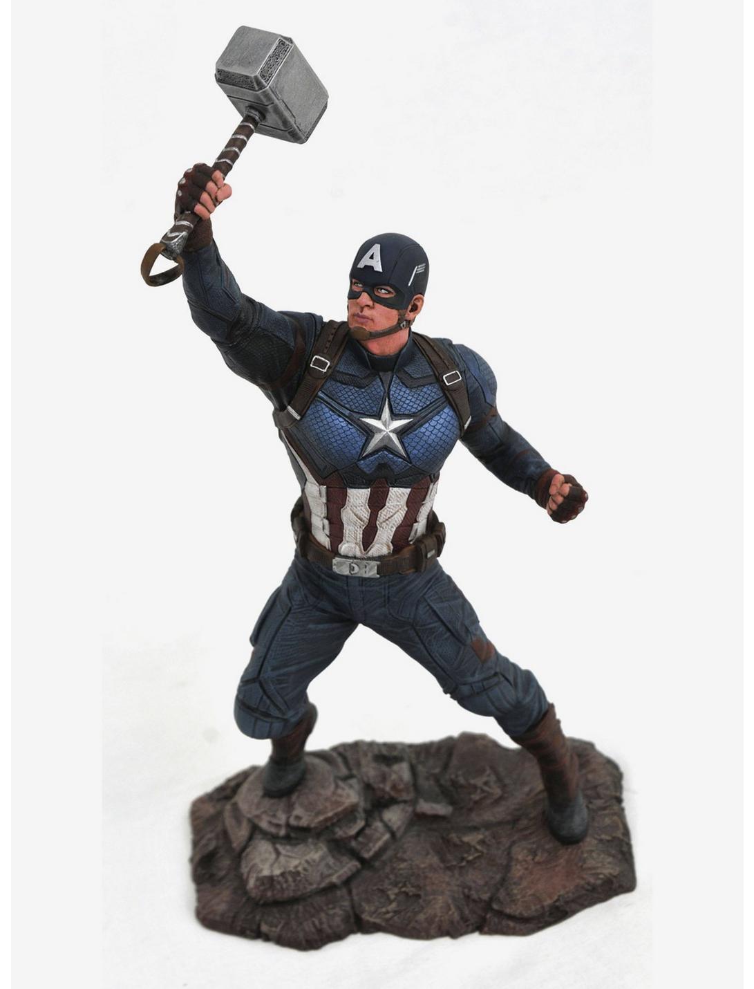 Avengers US Seller Minifigure Captain America w/ Thor Hammer 