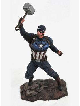 Marvel Avengers: Endgame Gallery Diorama Captain America (with Mjolnir) Figure, , hi-res