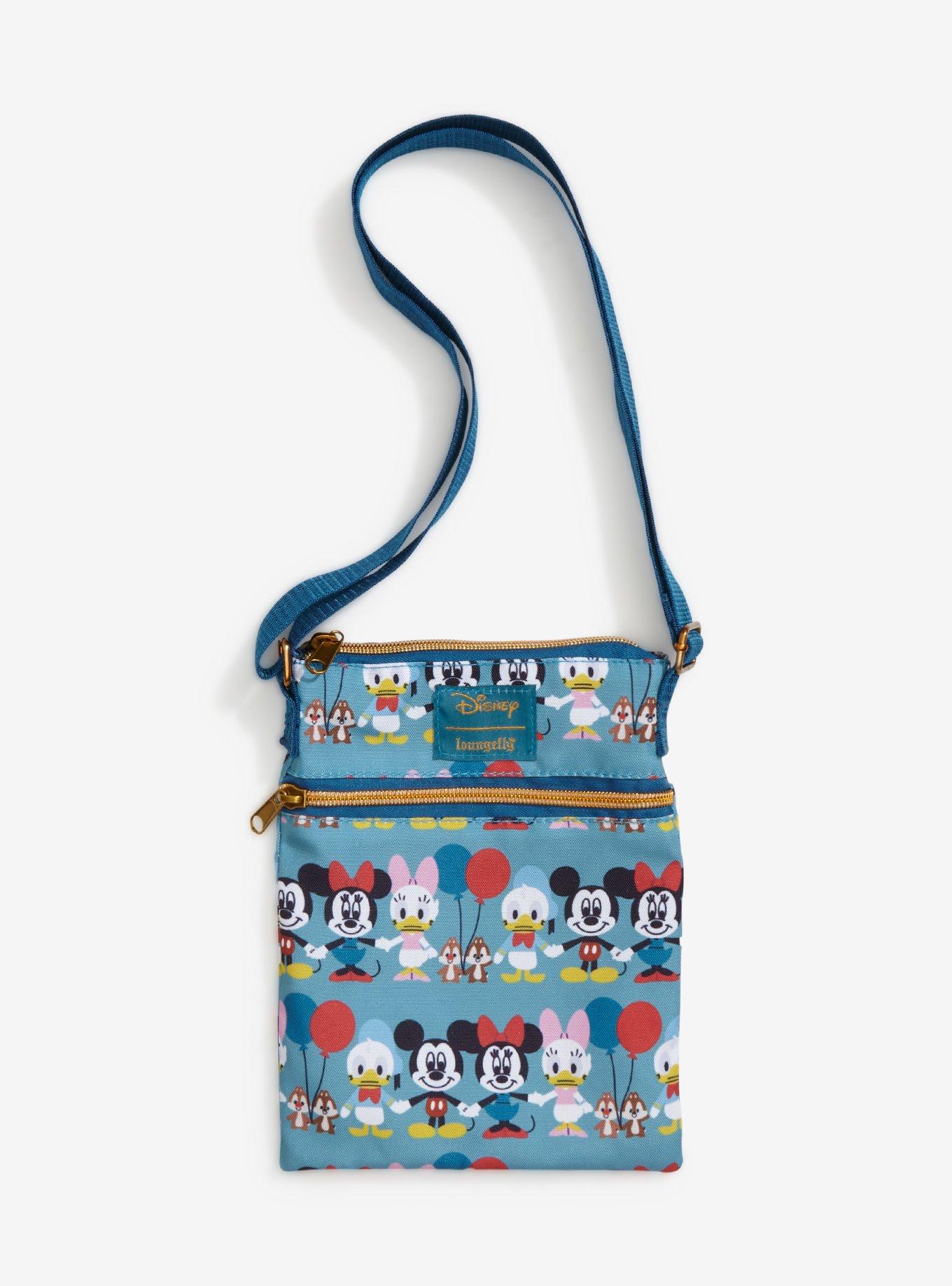 Loungefly Disney Mickey Mouse And Friends Balloon Passport Crossbody ...