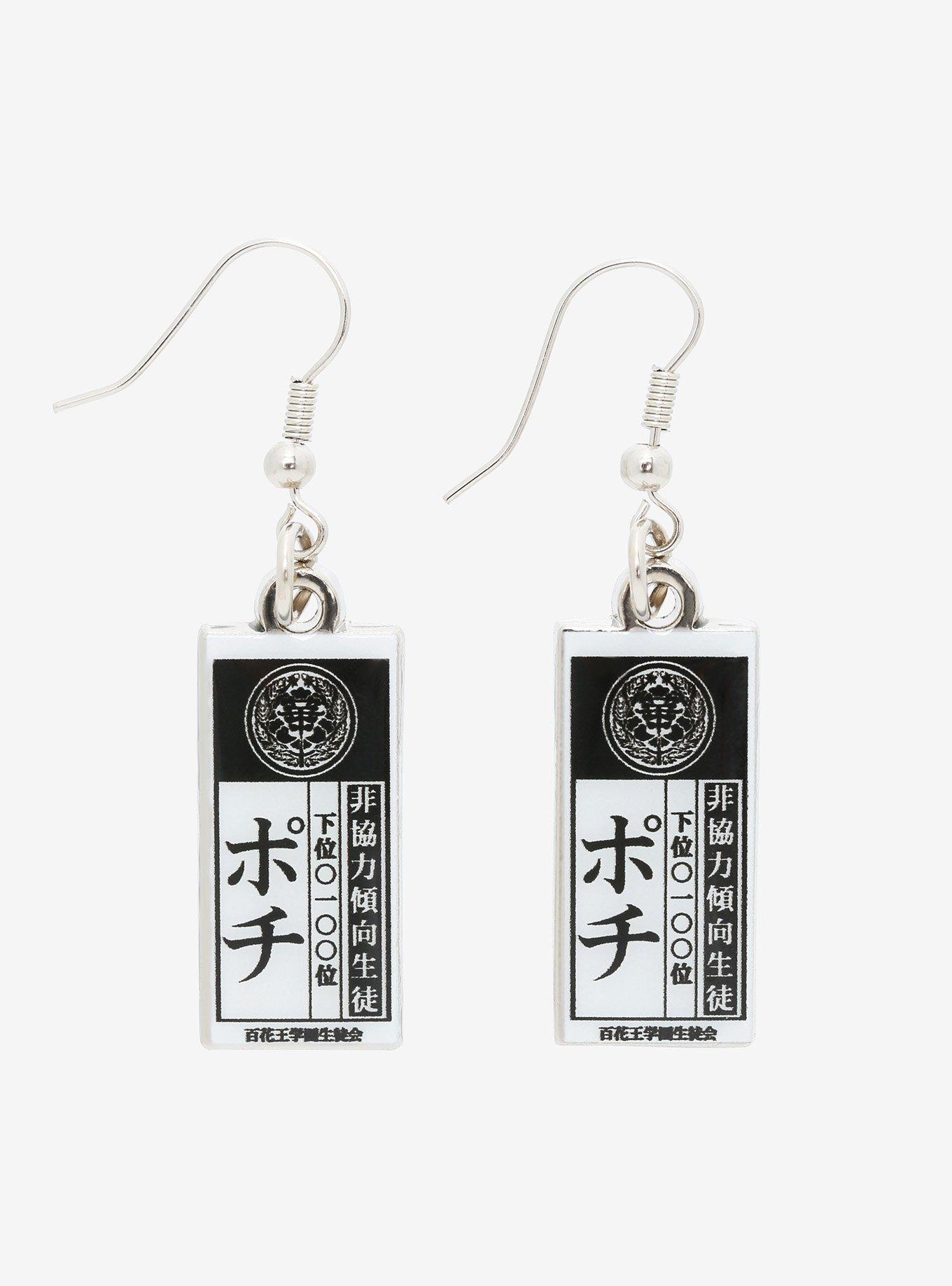Kakegurui Housepet Tag Drop Earrings, , hi-res