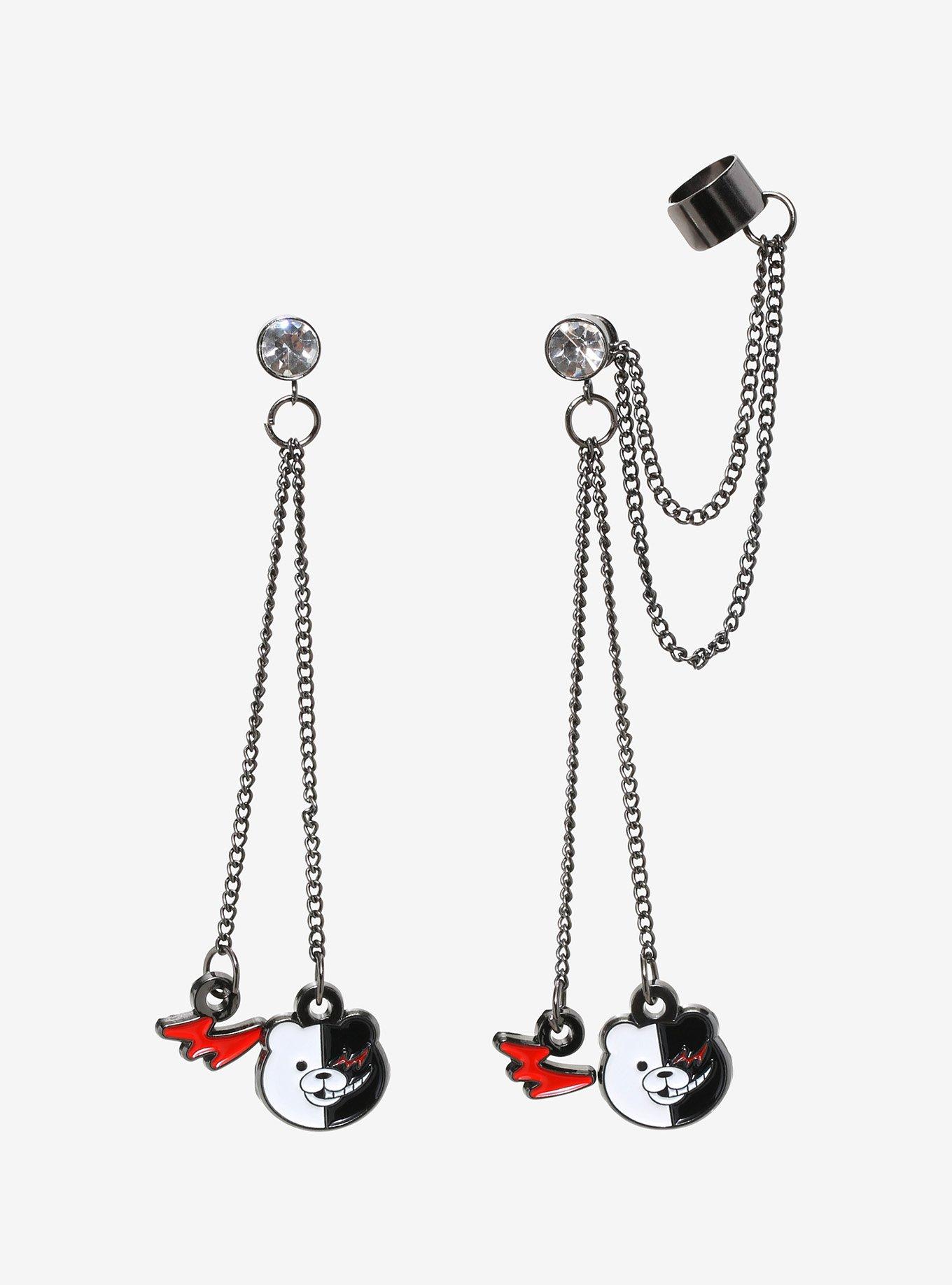 Danganronpa 3: The End Of Hope's Peak High School Monokuma Drop Cuff Earrings, , hi-res