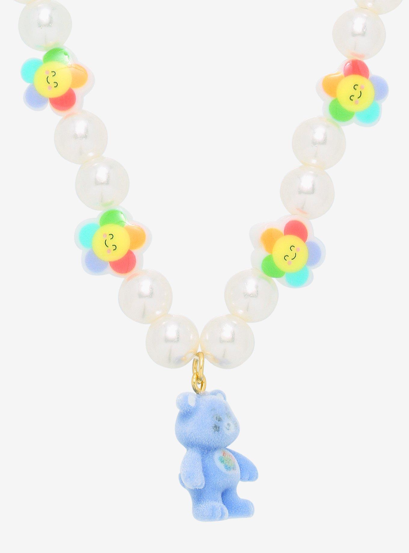 Care Bears Harmony Bear Beaded Pearl Necklace, , hi-res