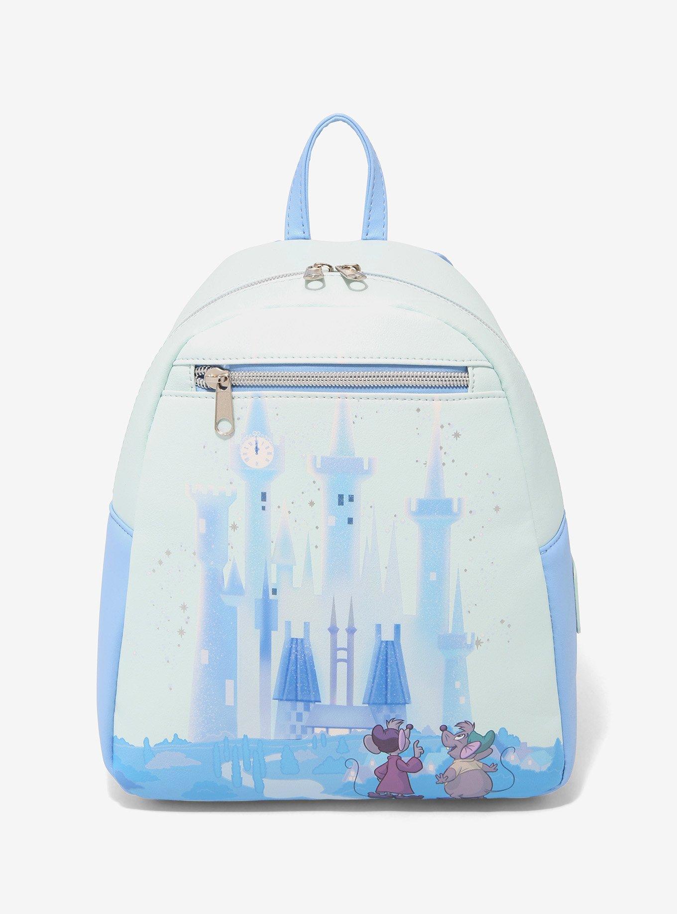 NEW Disney Loungefly Cinderella Castle Crossbody Bag Purse & Mini Backpack  Set