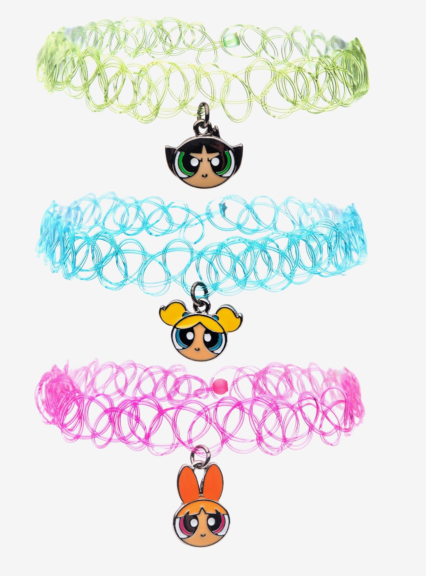 The Powerpuff Girls Tattoo Choker Set, , hi-res