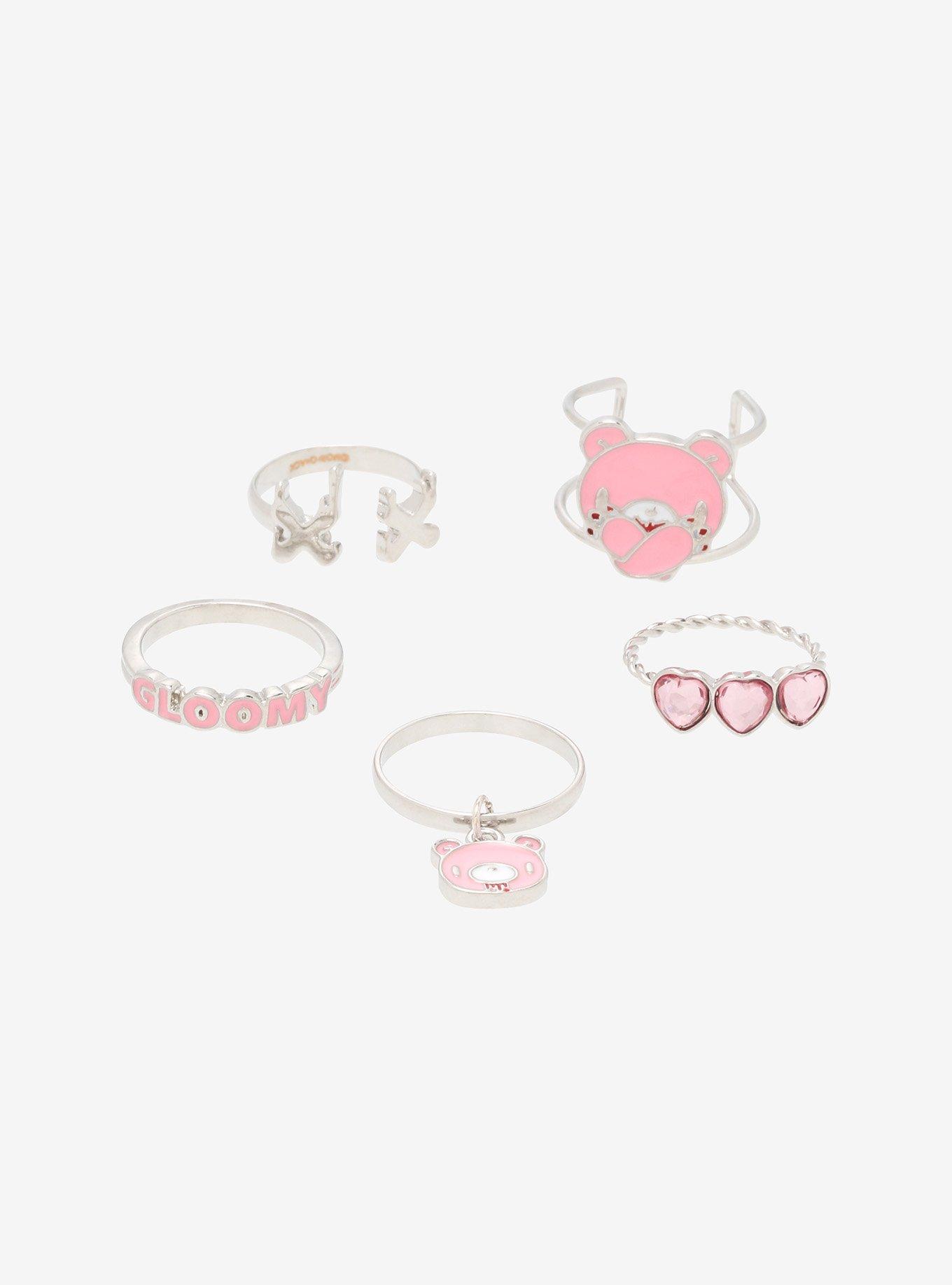Gloomy Bear Ring Set Hot Topic