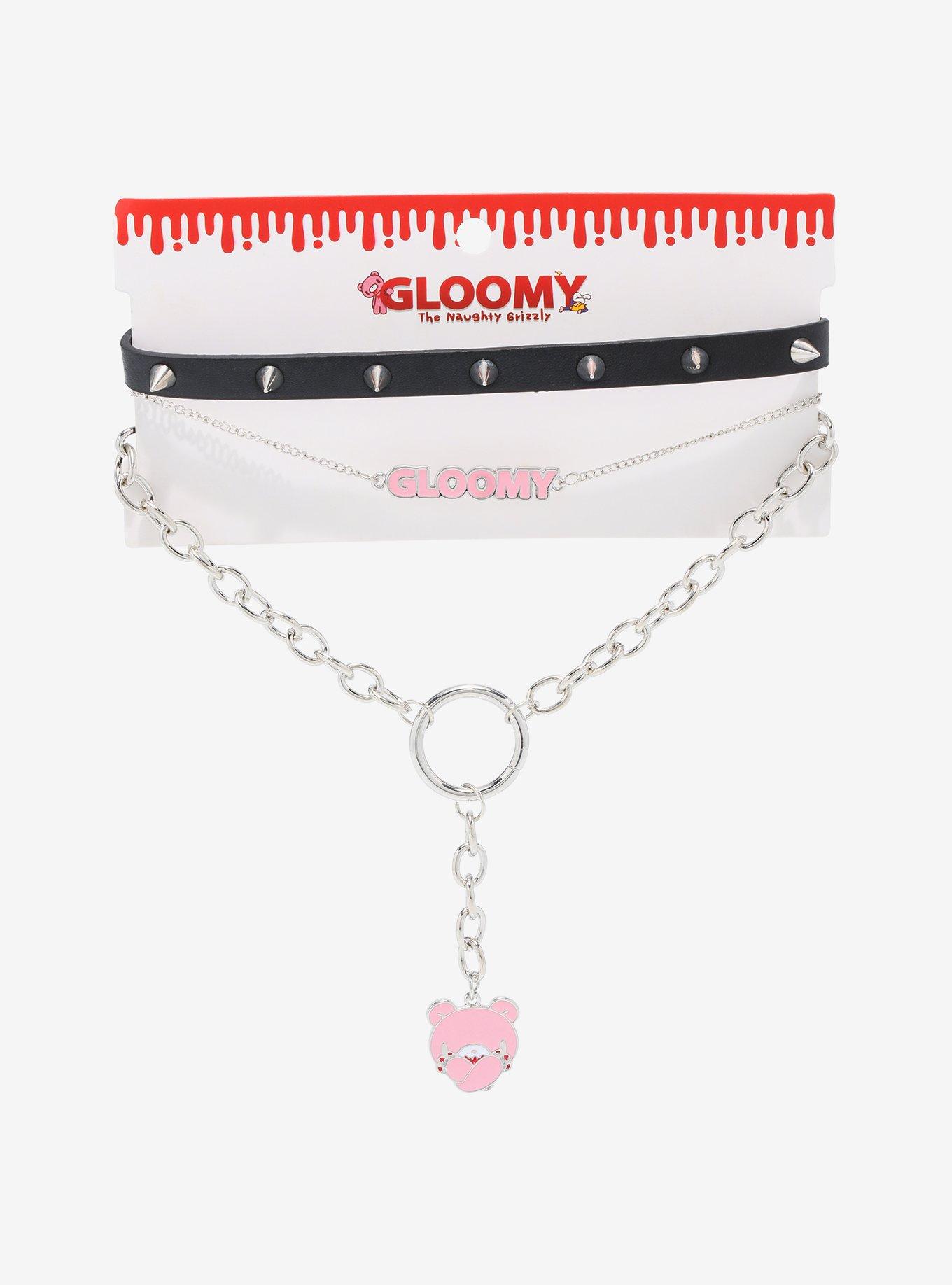 【BLACKPURPLE】Cozy Bear Choker Drop Necklace 블랙퍼플 Cozy Bear Choker-drop Necklace