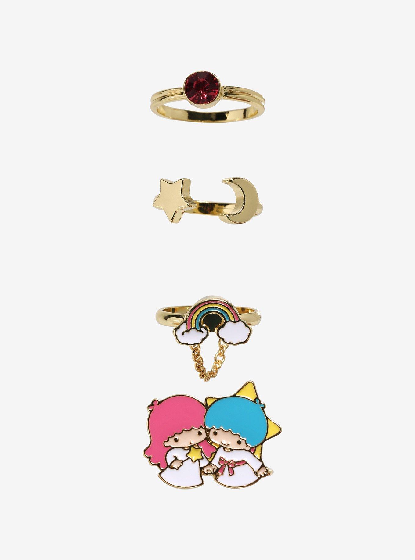 Little Twin Stars Rainbow Ring Set, , hi-res