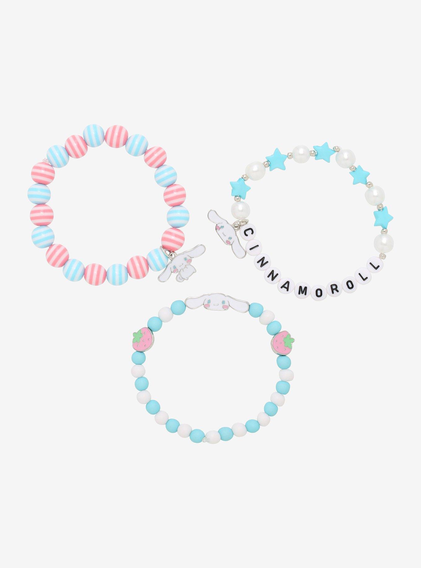Cinnamoroll Strawberry Beaded Bracelet Set