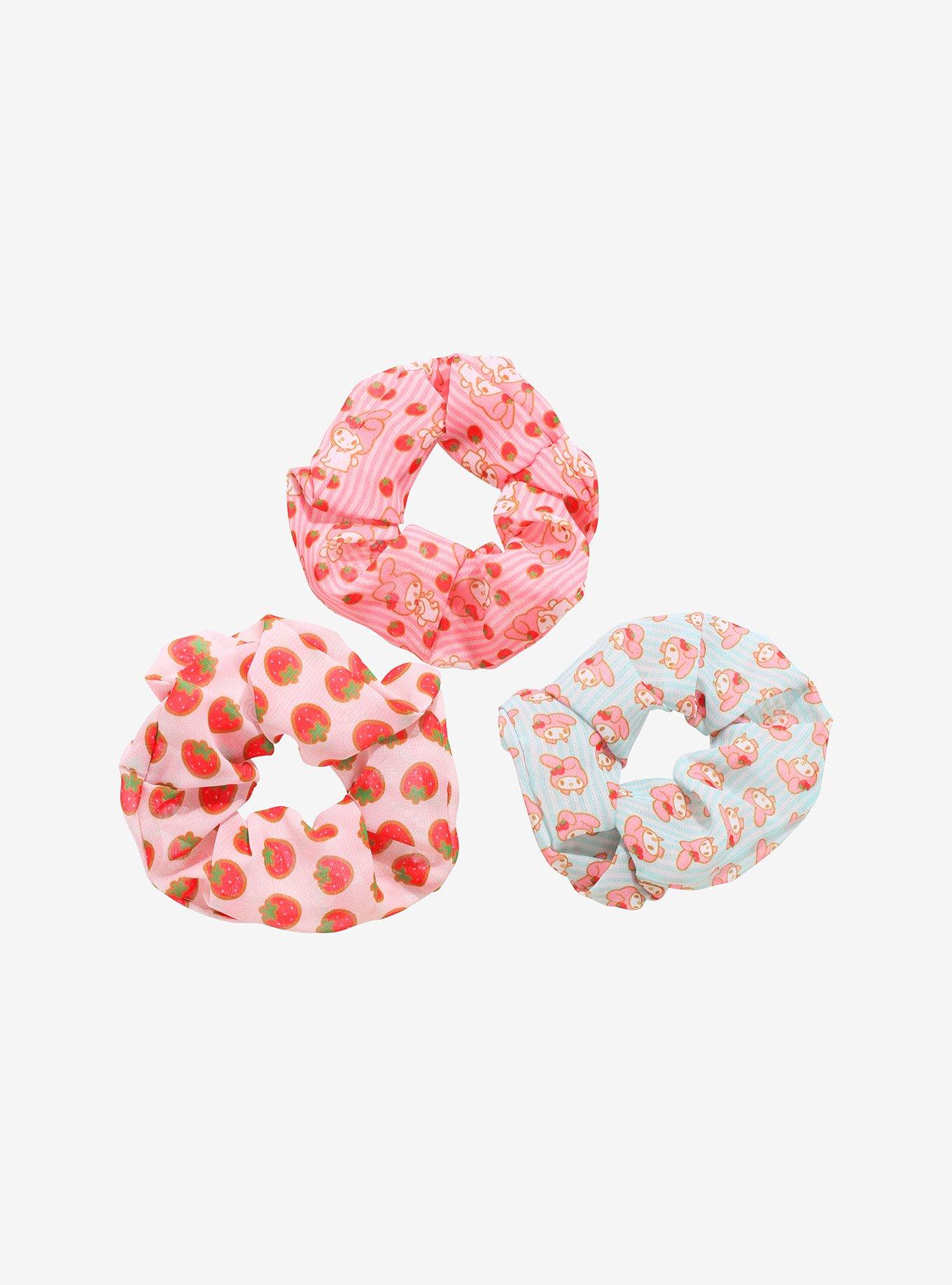 My Melody Strawberry Scrunchie Set