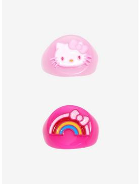Hello Kitty Rainbow Chunky Ring Set, , hi-res