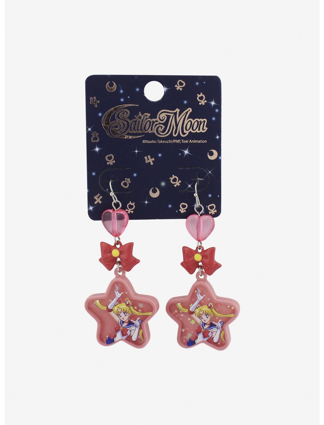 Sailor Moon Glitter Fill Drop Earrings, , hi-res
