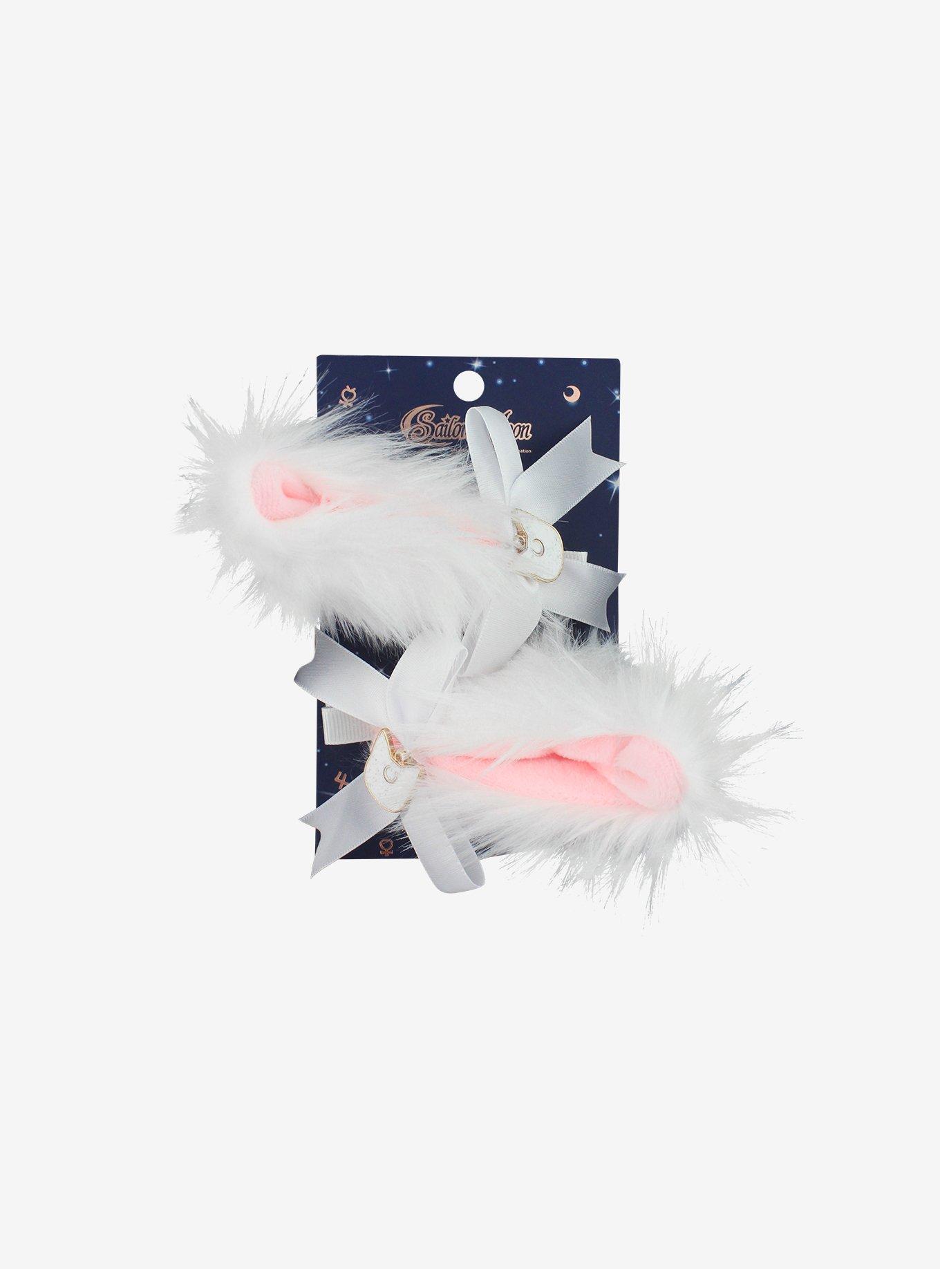Sailor Moon Artemis Fuzzy Cat Hair Clips, , hi-res