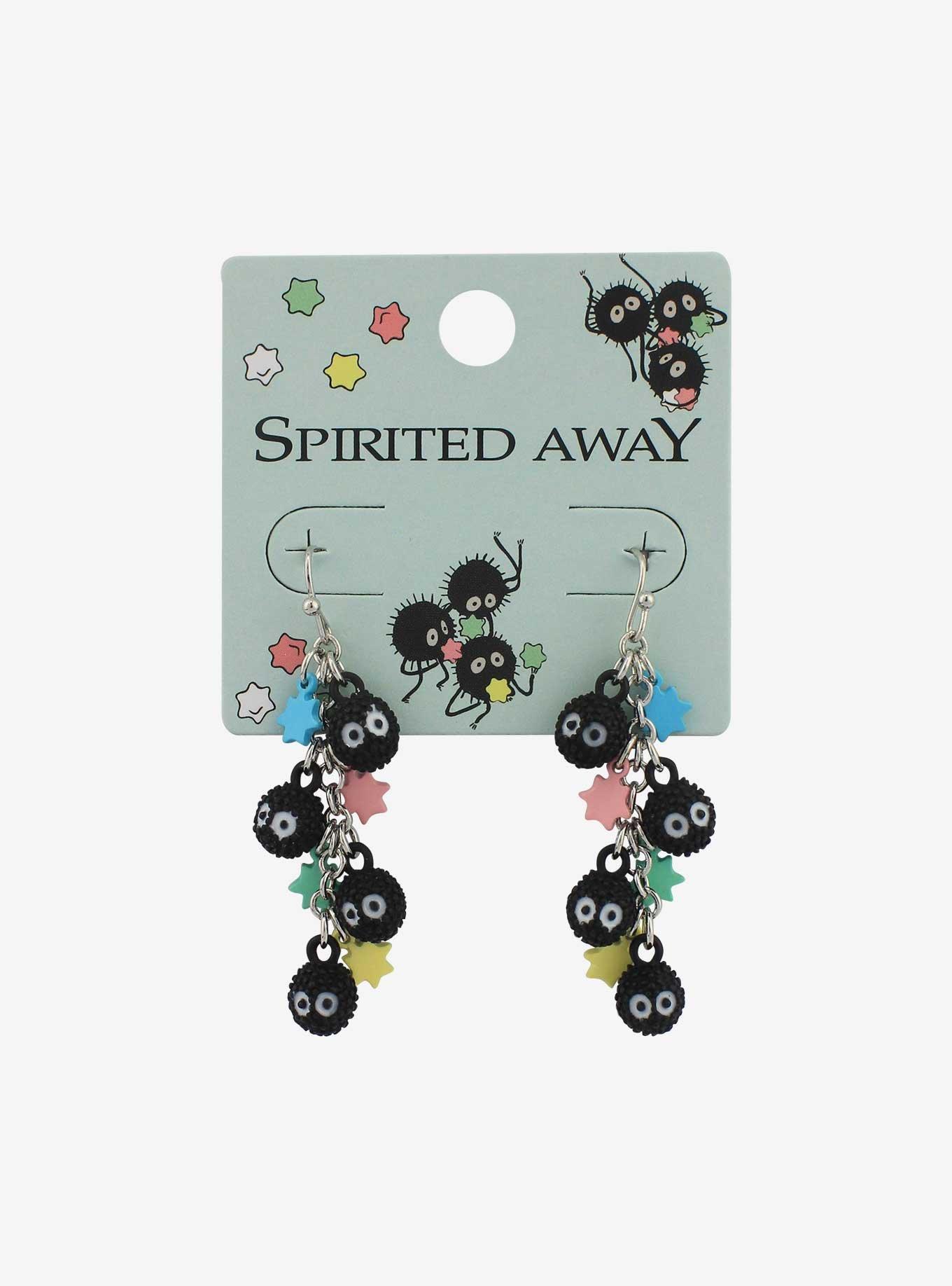 Metal Cartoon Soot Sprite Earrings Gifts for Women and Girls