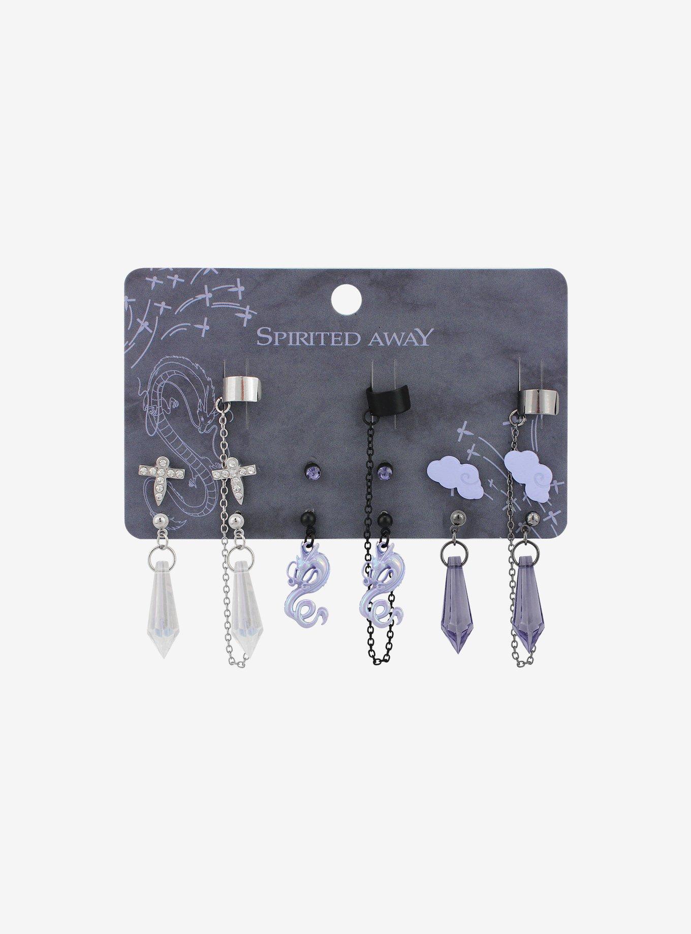 Studio Ghibli Spirited Away Haku Lavender Earring Set, , hi-res