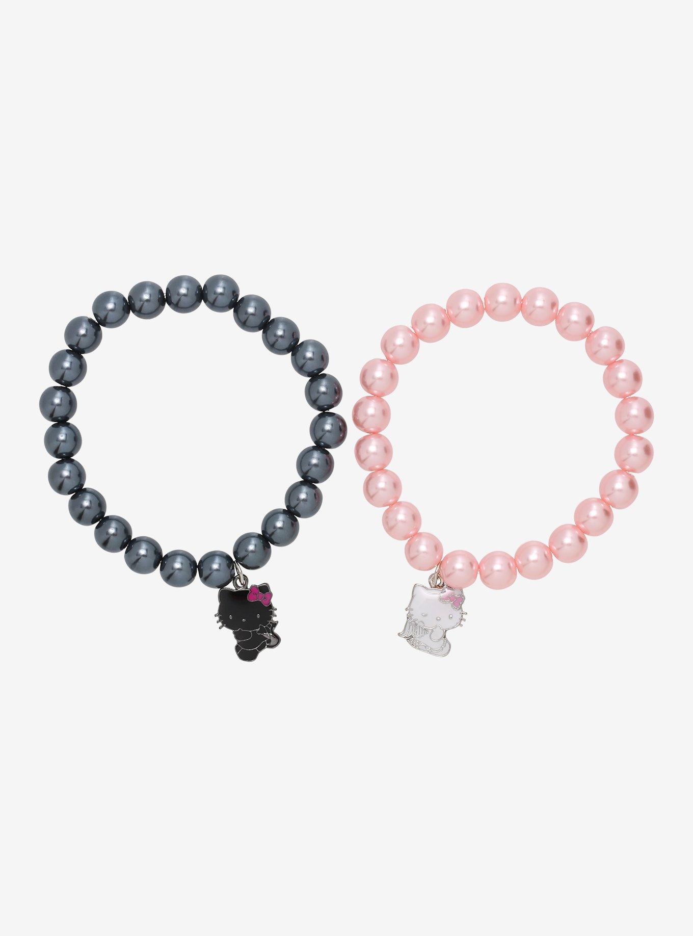 Hello Kitty Angel & Devil Beaded Best Friend Bracelet Set