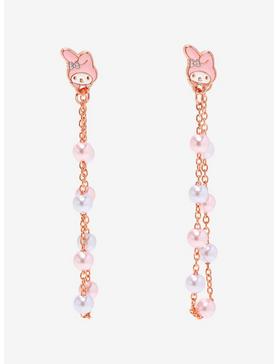 My Melody Pearl Chain Stud Earrings, , hi-res