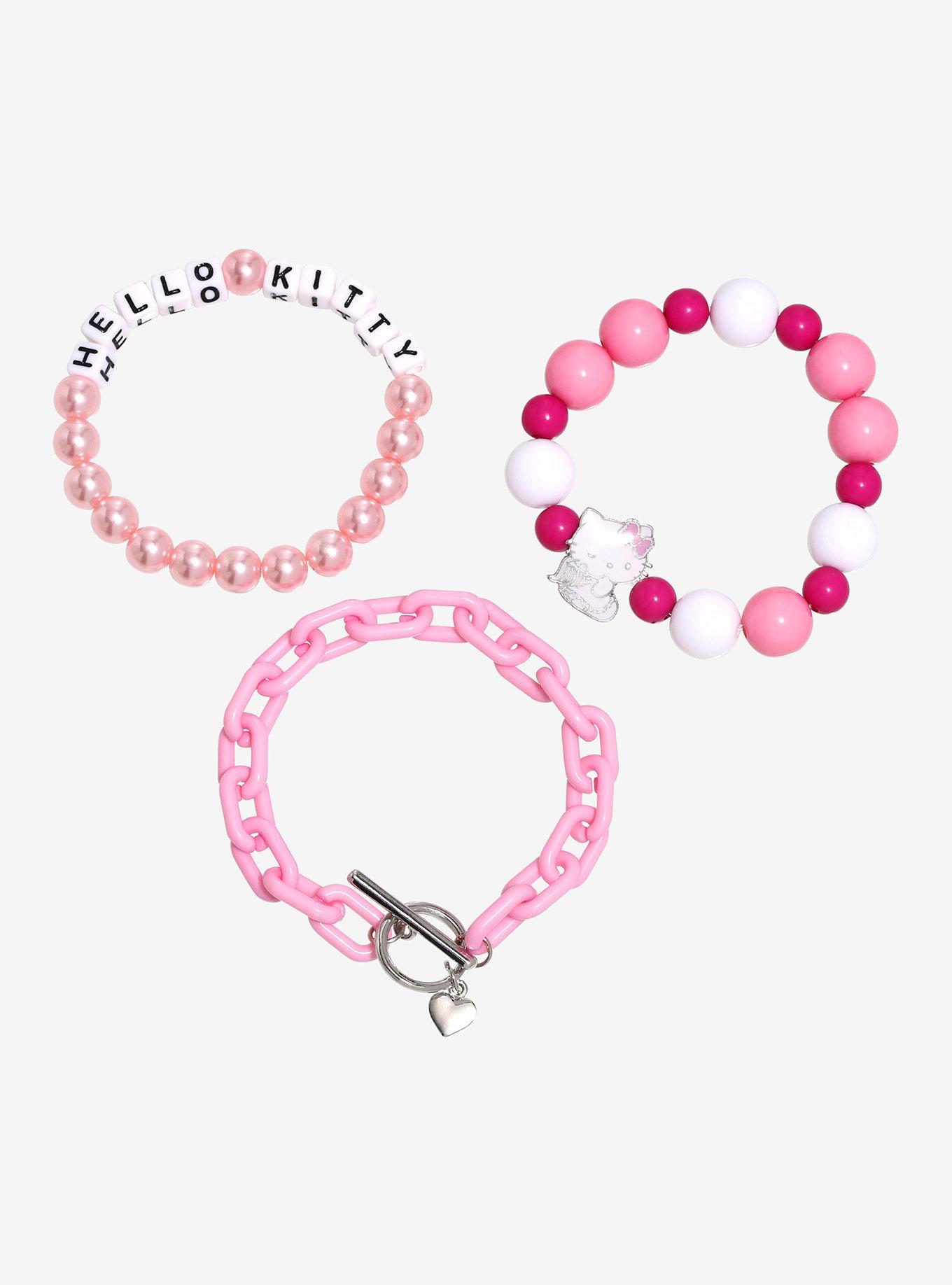 Linx Bracelet with Pink Hello Kitty Themed Charms