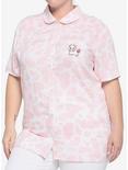 Strawberry Cow Girls Woven Button-Up Plus Size, PINK, hi-res