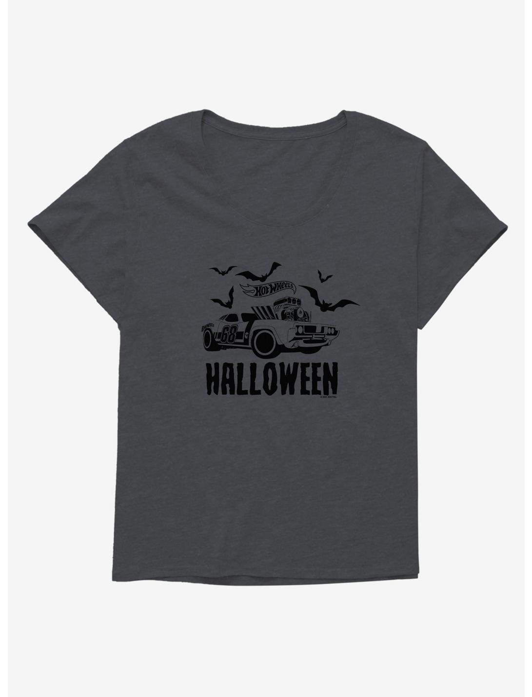 Hot Wheels Halloween Hot Rod Girls T-Shirt Plus Size, CHARCOAL HEATHER, hi-res