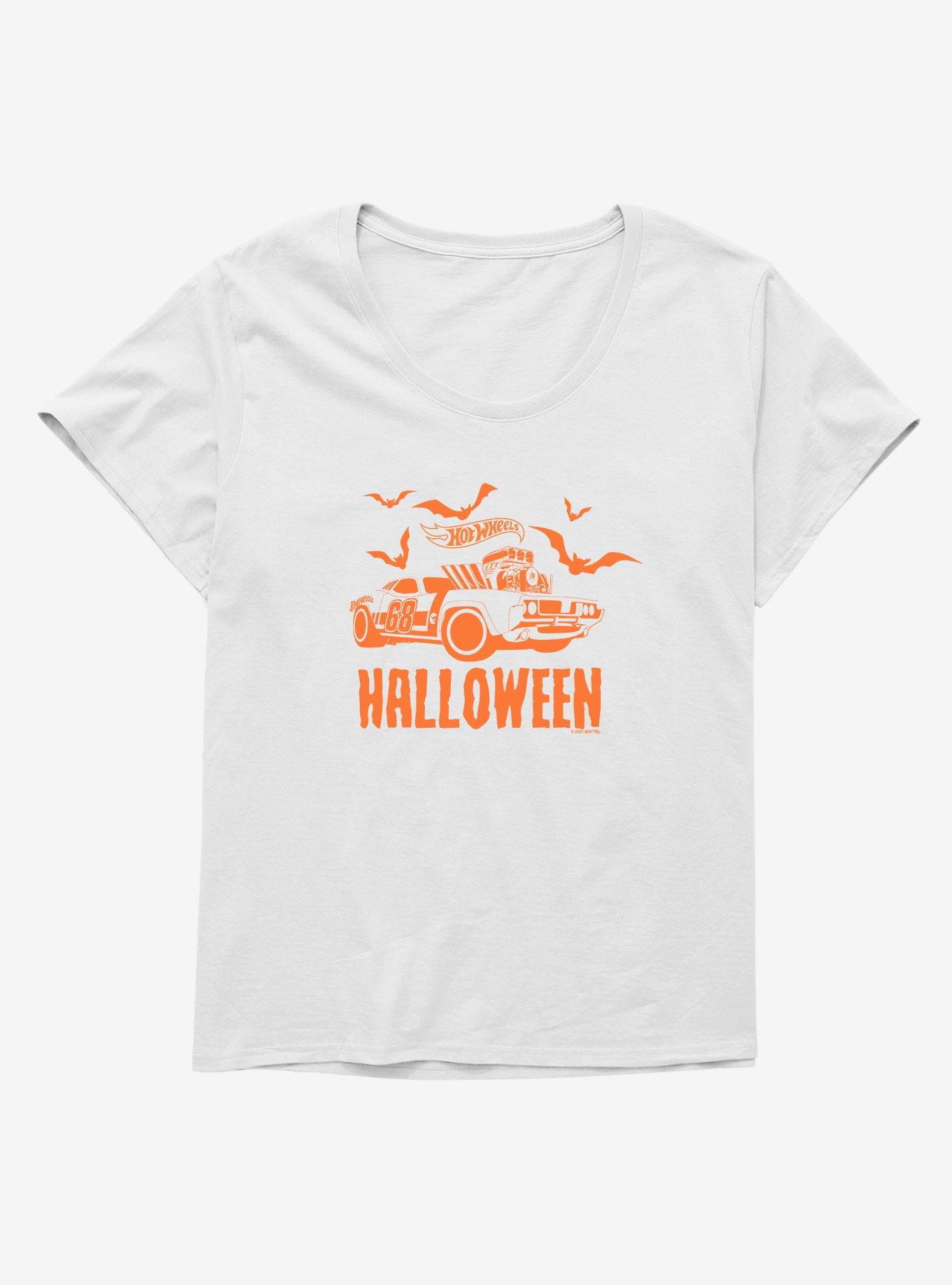Hot Wheels Halloween Hot Rod Girls T-Shirt Plus Size, WHITE, hi-res