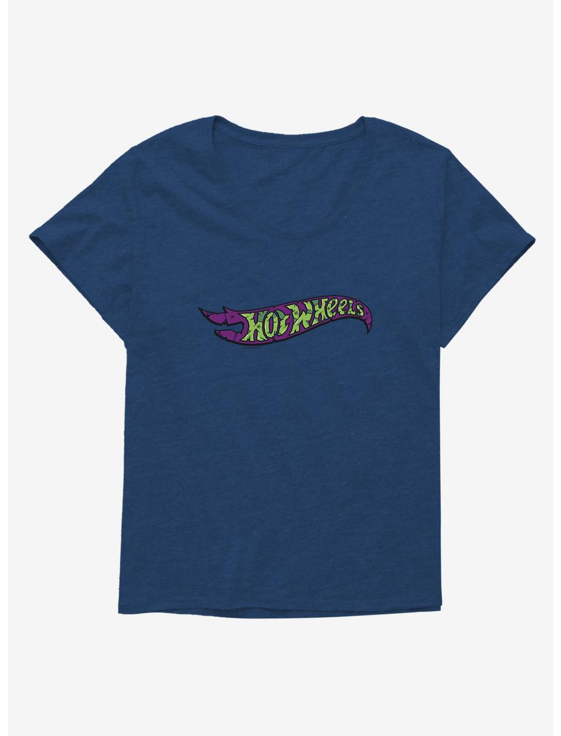 Hot Wheels Spooky Logo Girls T-Shirt Plus Size, ATHLETIC NAVY, hi-res