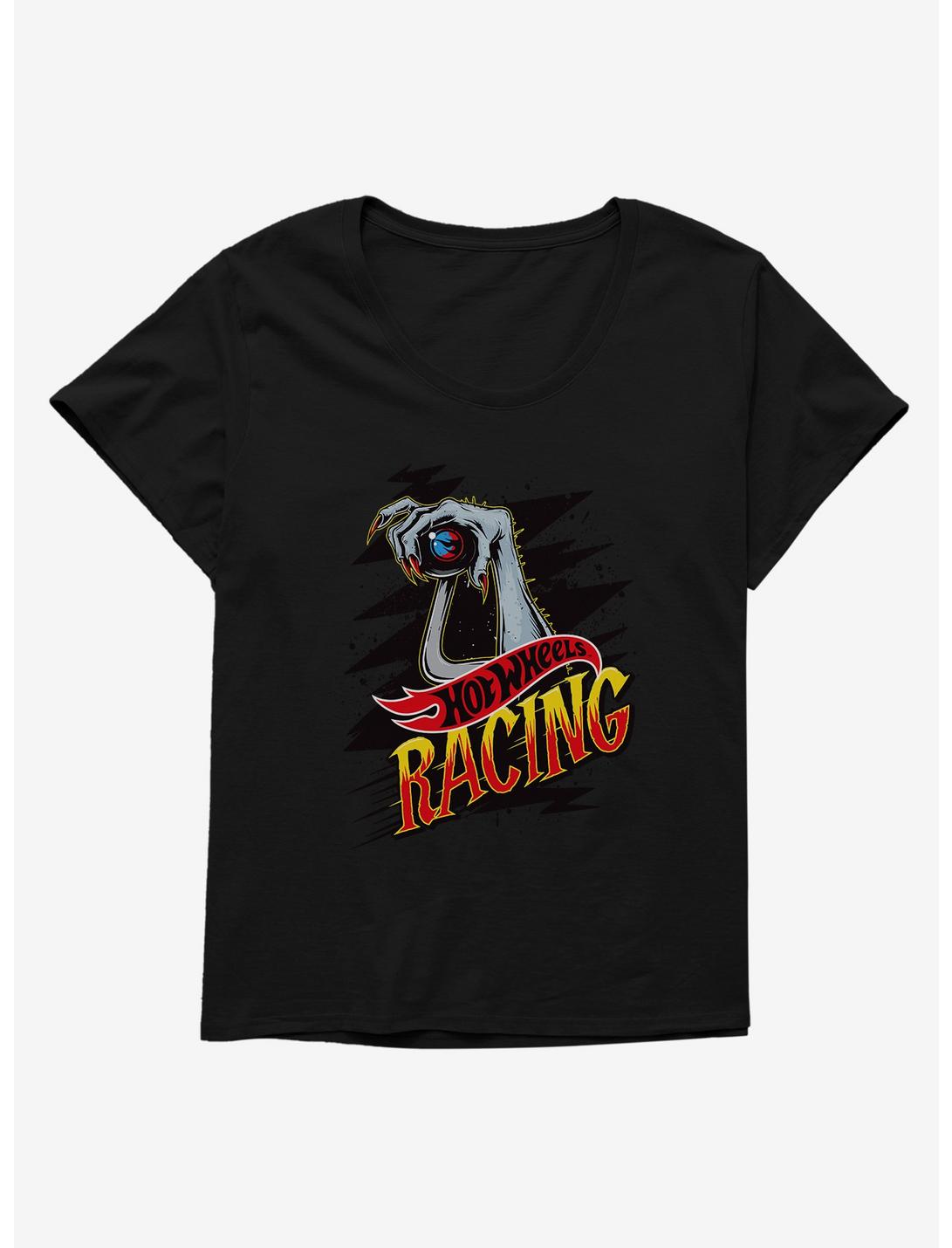 Hot Wheels Spooky Racing Hand Girls T-Shirt Plus Size, BLACK, hi-res