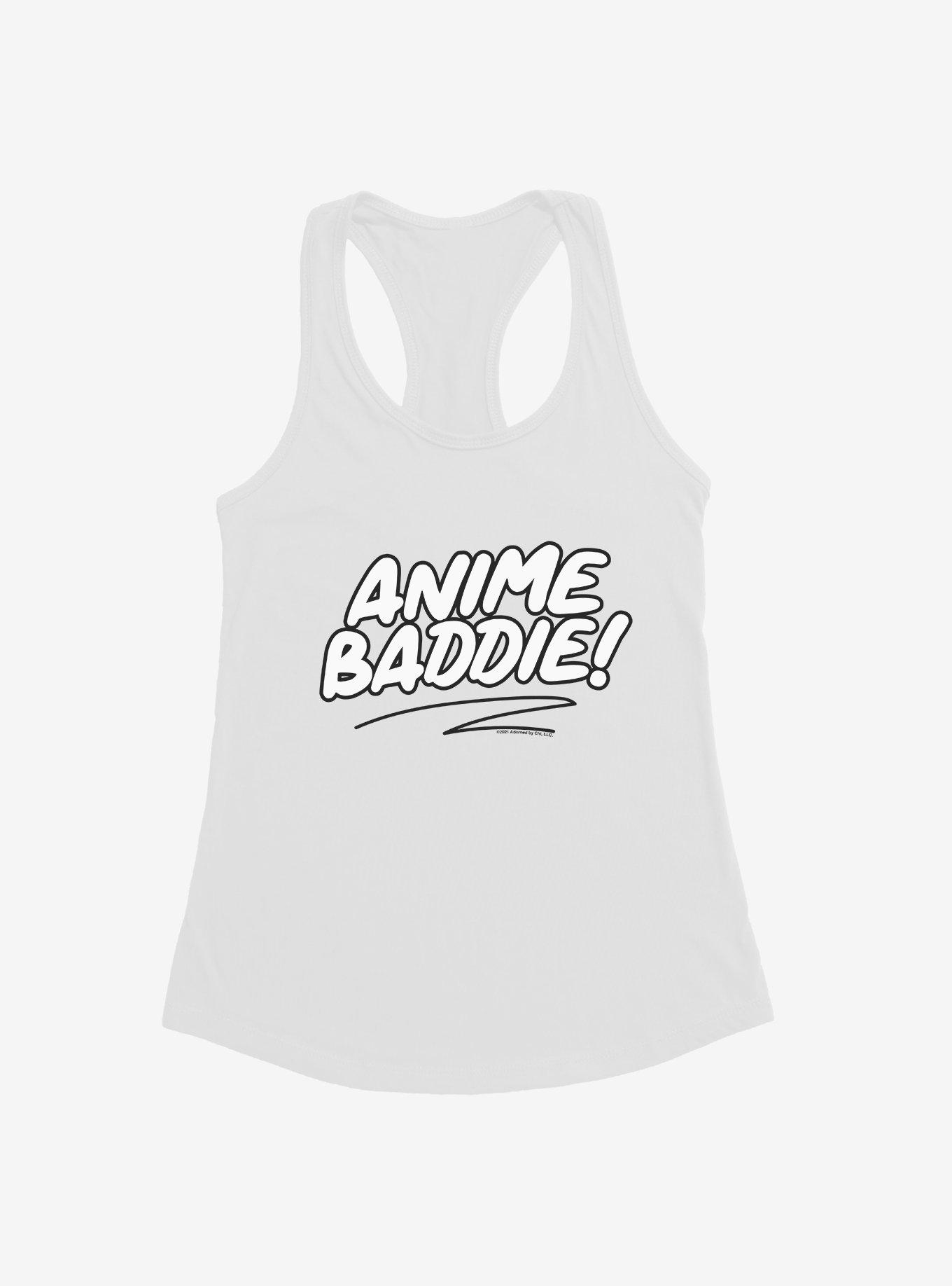 Adorned By Chi Anime Baddie Womens Tank Top, WHITE, hi-res