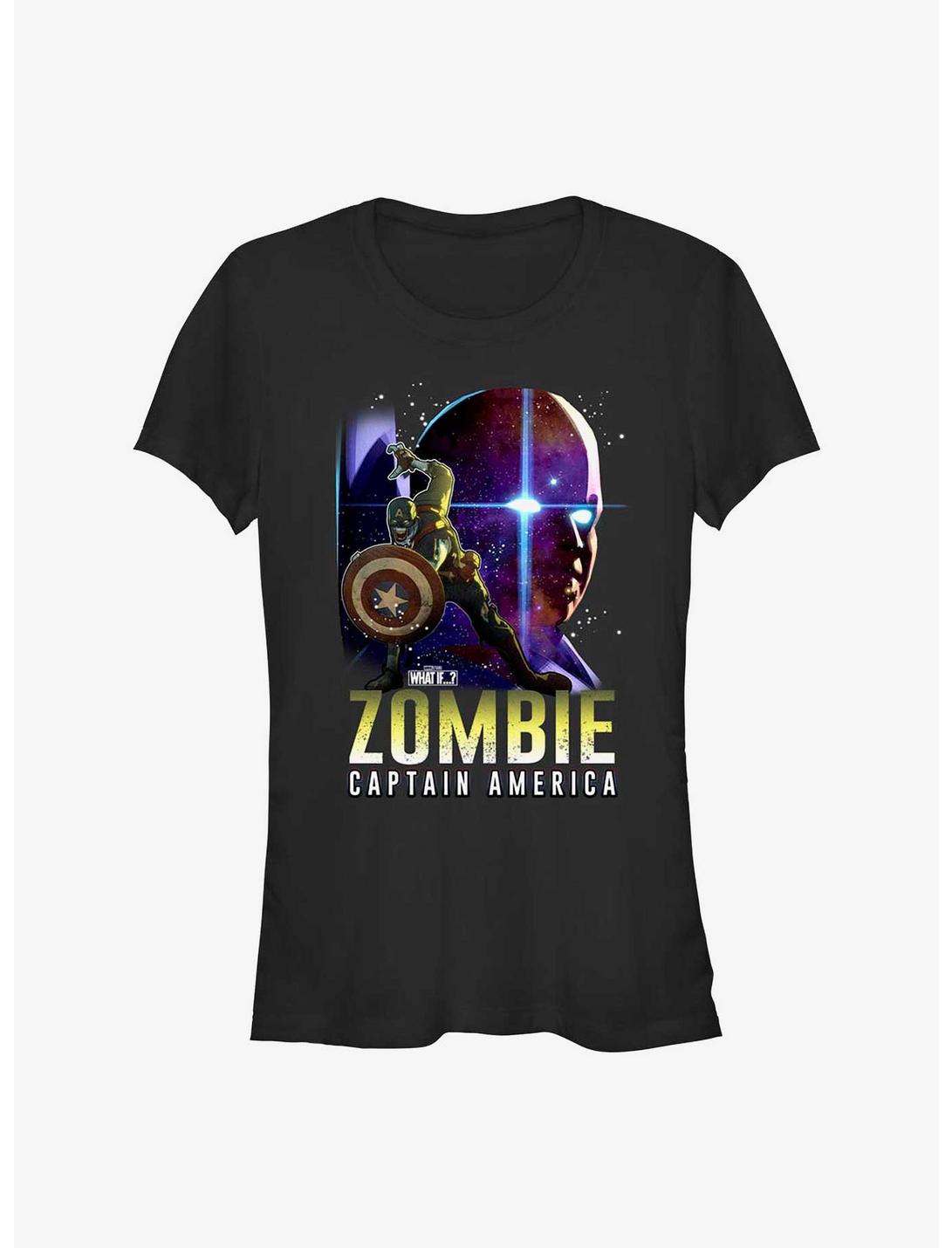 Marvel What If...? Zombie Captain America & The Watcher Girls T-Shirt, BLACK, hi-res