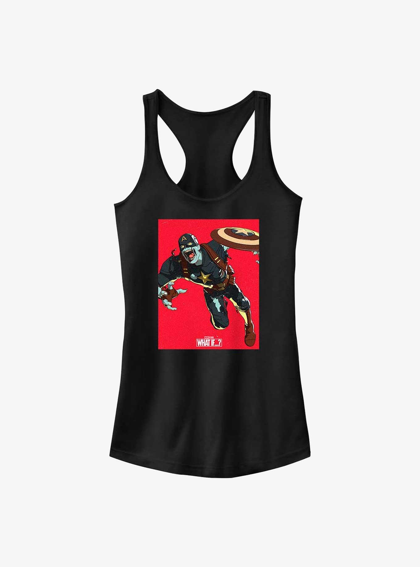 Marvel What If...? Zombie Captain America Girls Tank, BLACK, hi-res