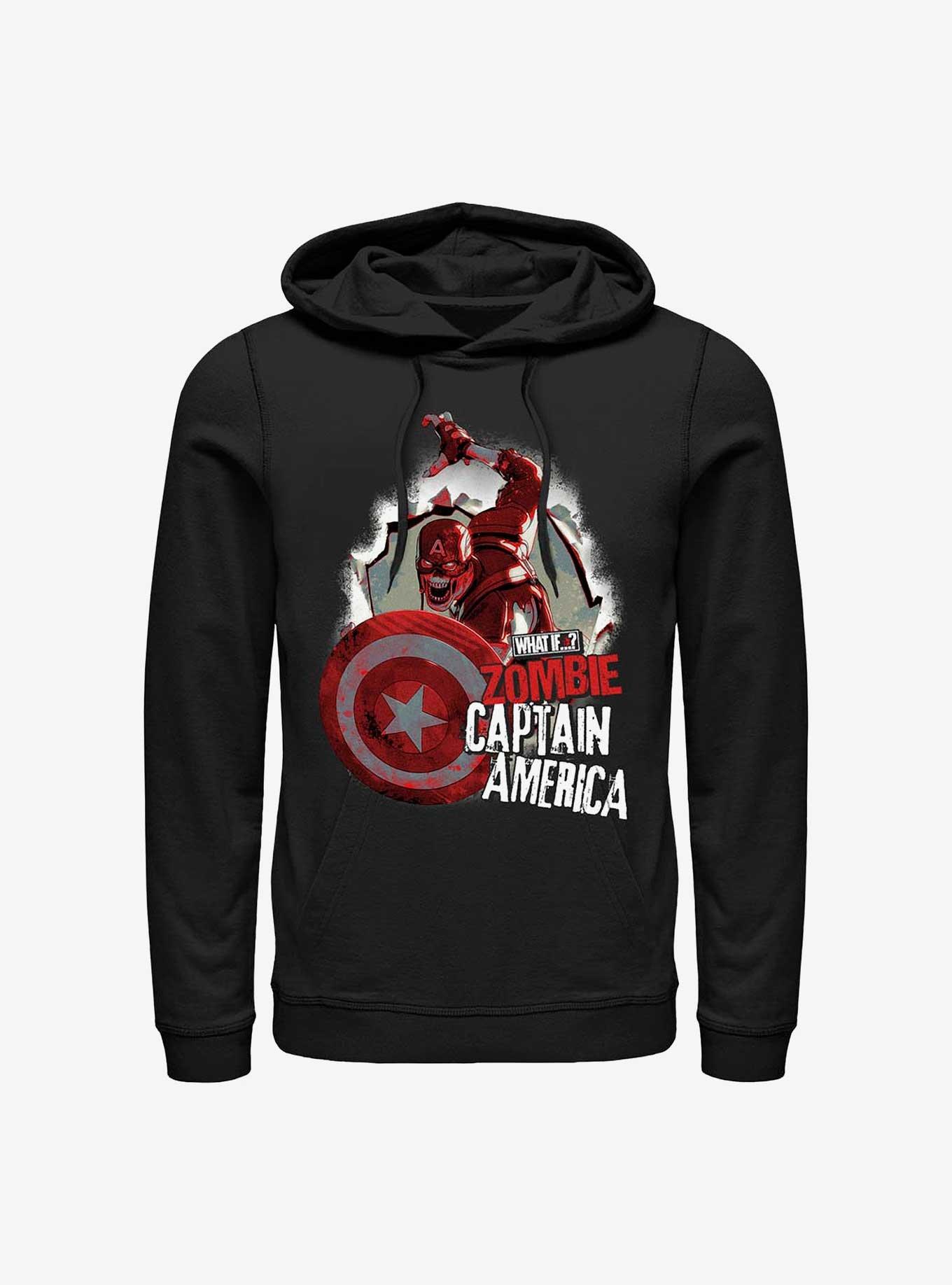 Marvel What If...? Breakthrough Zombie Captain America Hoodie, , hi-res
