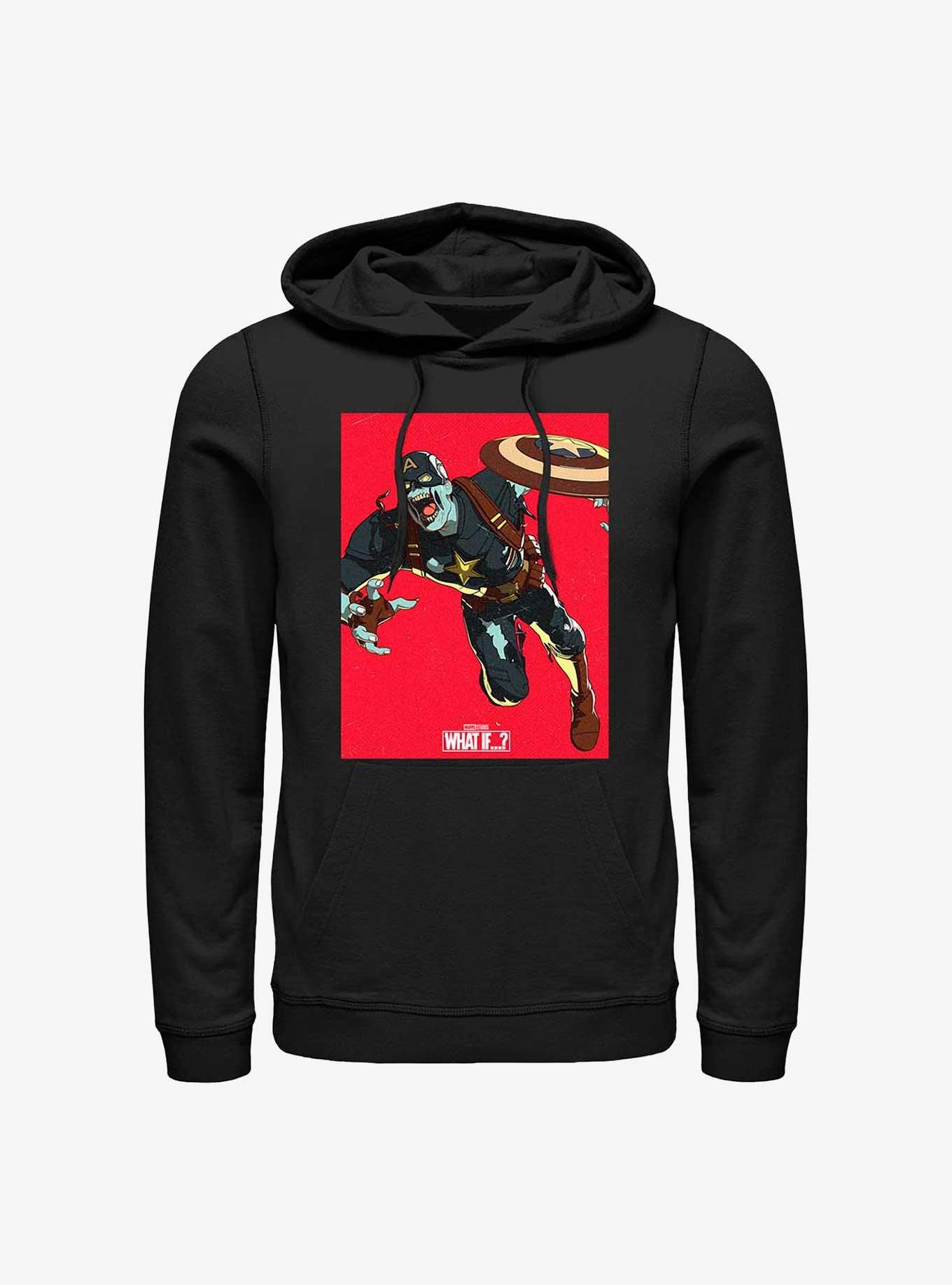 Marvel What If...? Zombie Captain America Hoodie, BLACK, hi-res