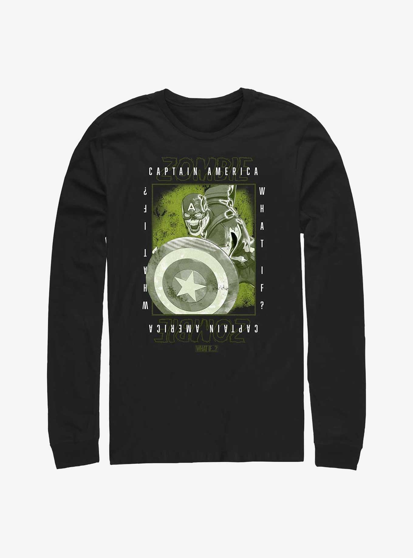 Marvel What If...? Boxed Zombie Captain America Long-Sleeve T-Shirt, , hi-res