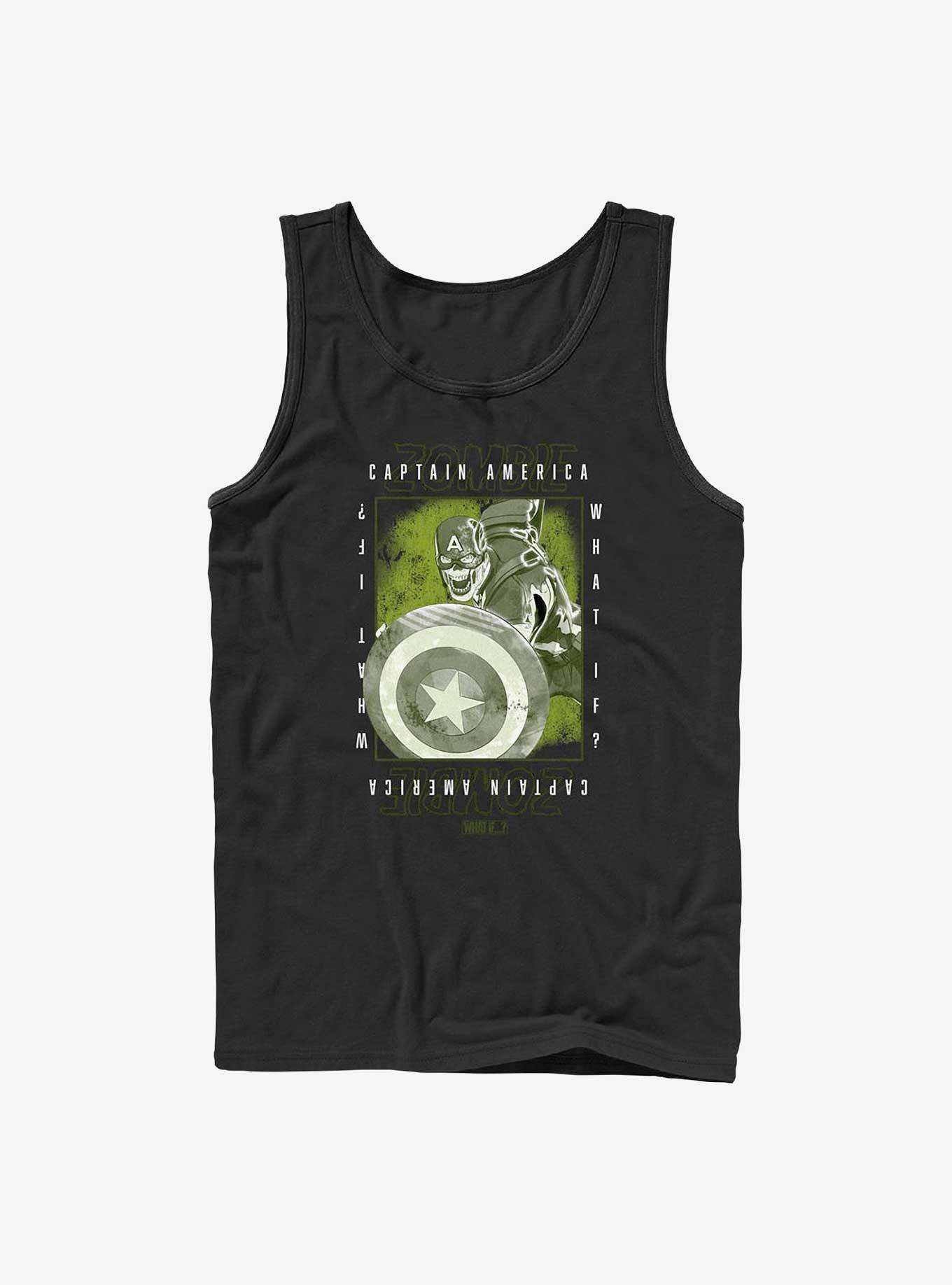 Marvel What If...? Boxed Zombie Captain America Tank, BLACK, hi-res