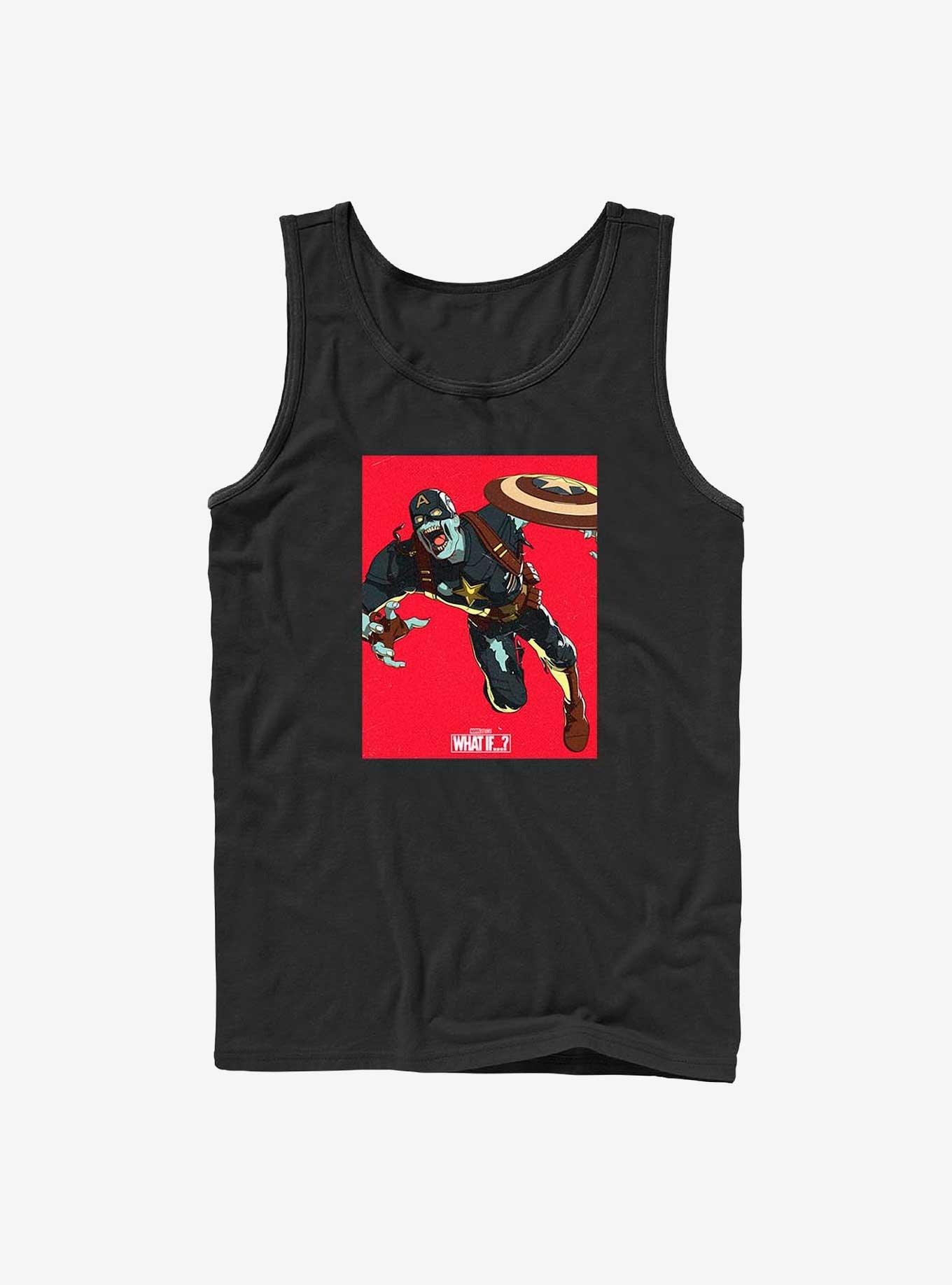 Marvel What If?? Zombie Captain America Tank, BLACK, hi-res