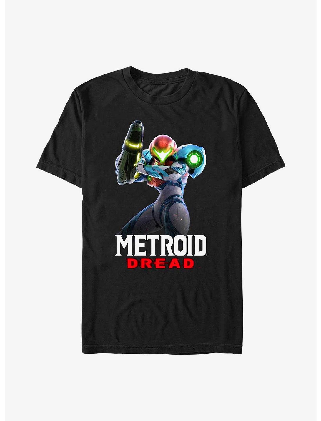 Nintendo Metroid Dread Glitch Poster T-Shirt, BLACK, hi-res