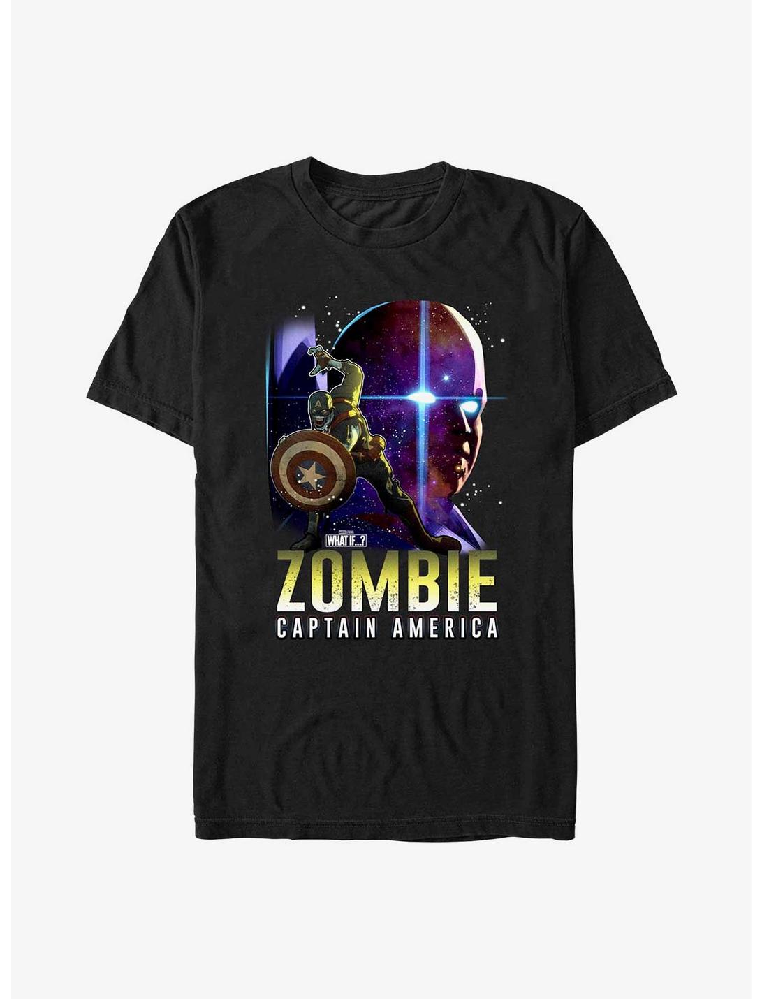 Marvel What If?? Zombie Captain America & The Watcher T-Shirt, BLACK, hi-res