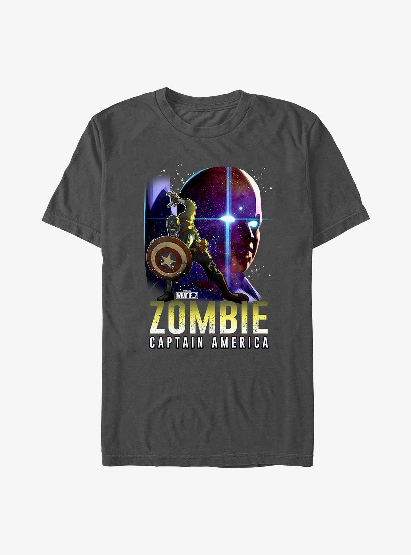 Marvel What If?? Zombie Captain America & The Watcher T-Shirt, CHARCOAL, hi-res