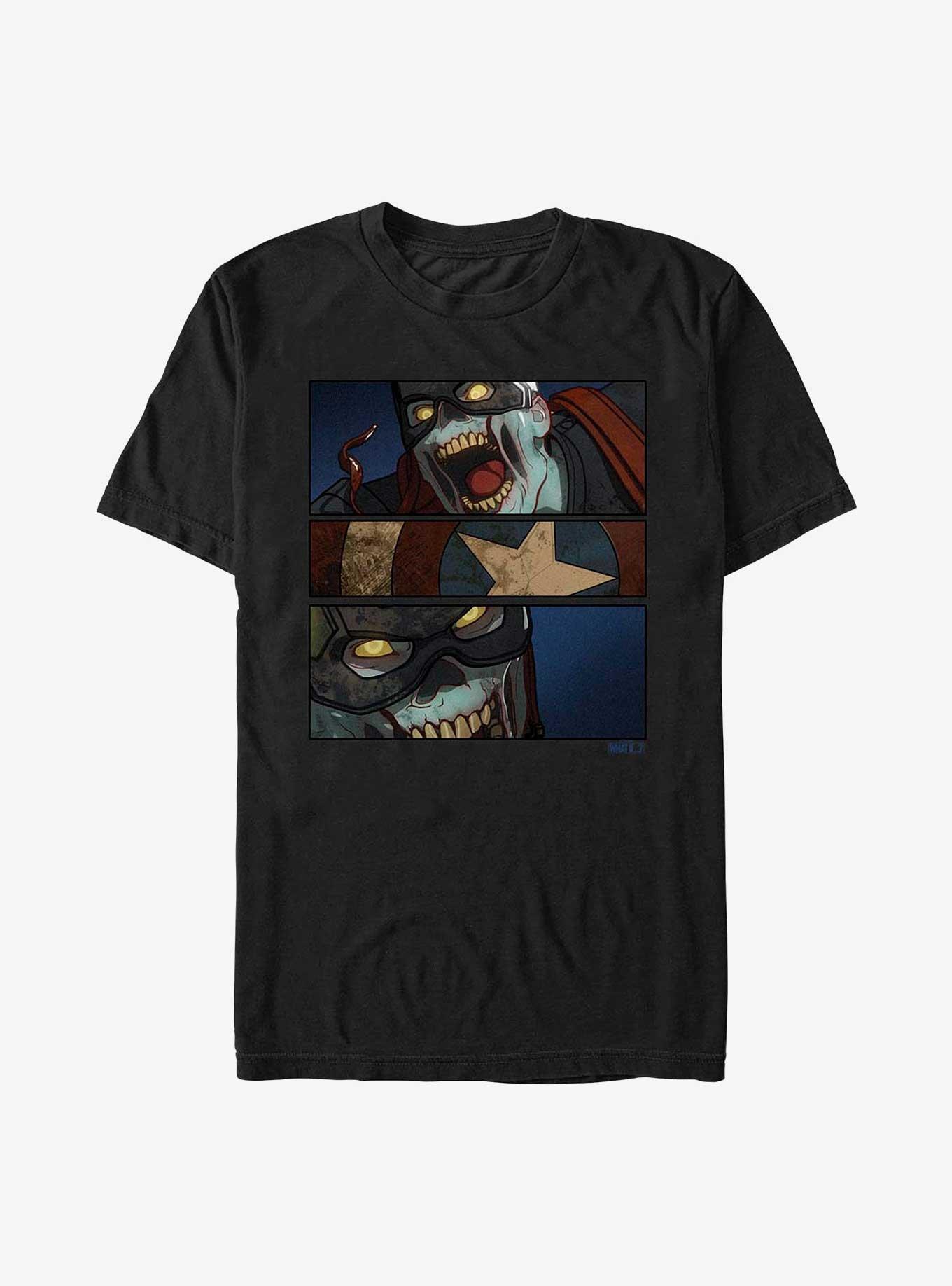 Marvel What If?? Tri-Panel Zombie Captain America T-Shirt