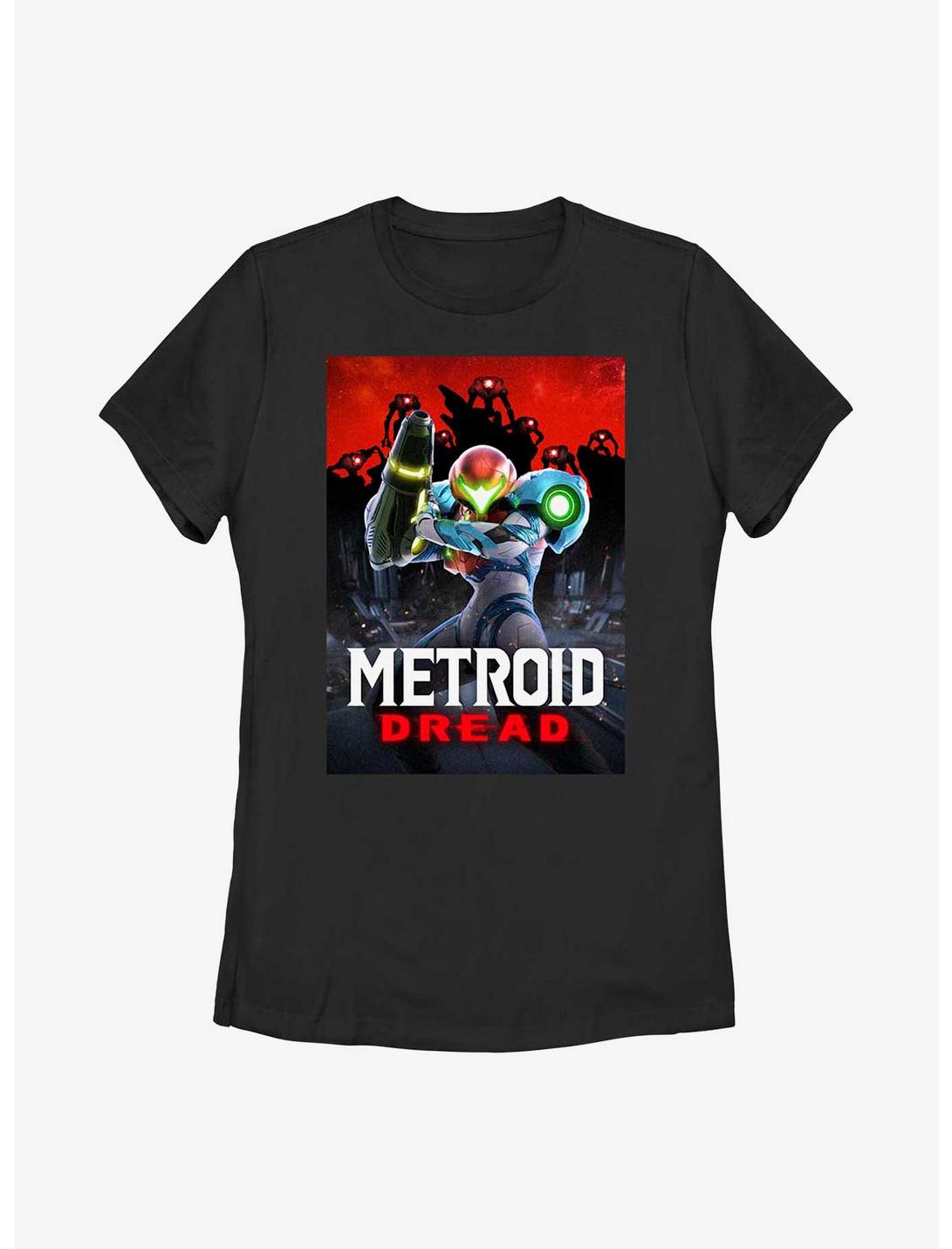 Nintendo Metroid Dread Poster Womens T-Shirt, BLACK, hi-res