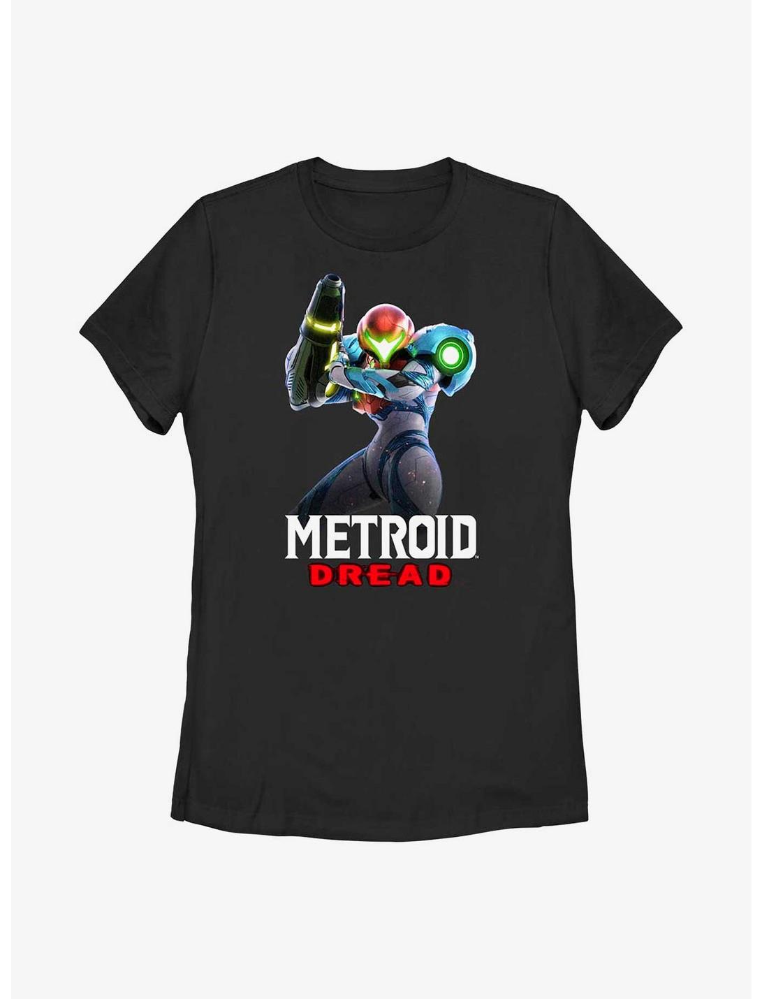 Nintendo Metroid Dread Glitch Poster Womens T-Shirt, BLACK, hi-res