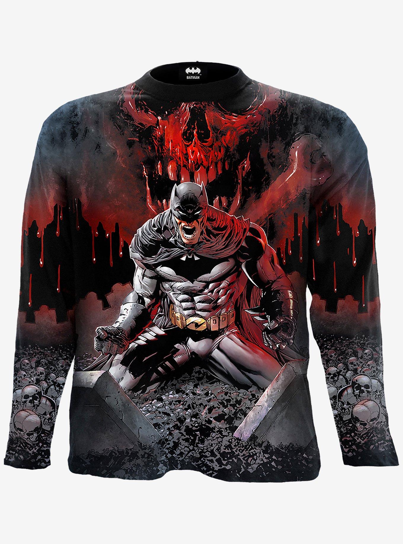 Batman Asylum Long-Sleeve, BLACK, hi-res