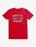 Adorned By Chi Pretty Girls Like Anime T-Shirt, RED, hi-res