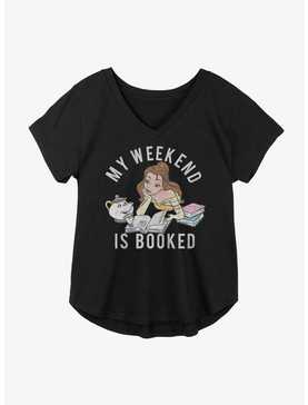 Disney Beauty And The Beast My Weekend Is Booked Girls Plus Size T-Shirt, , hi-res